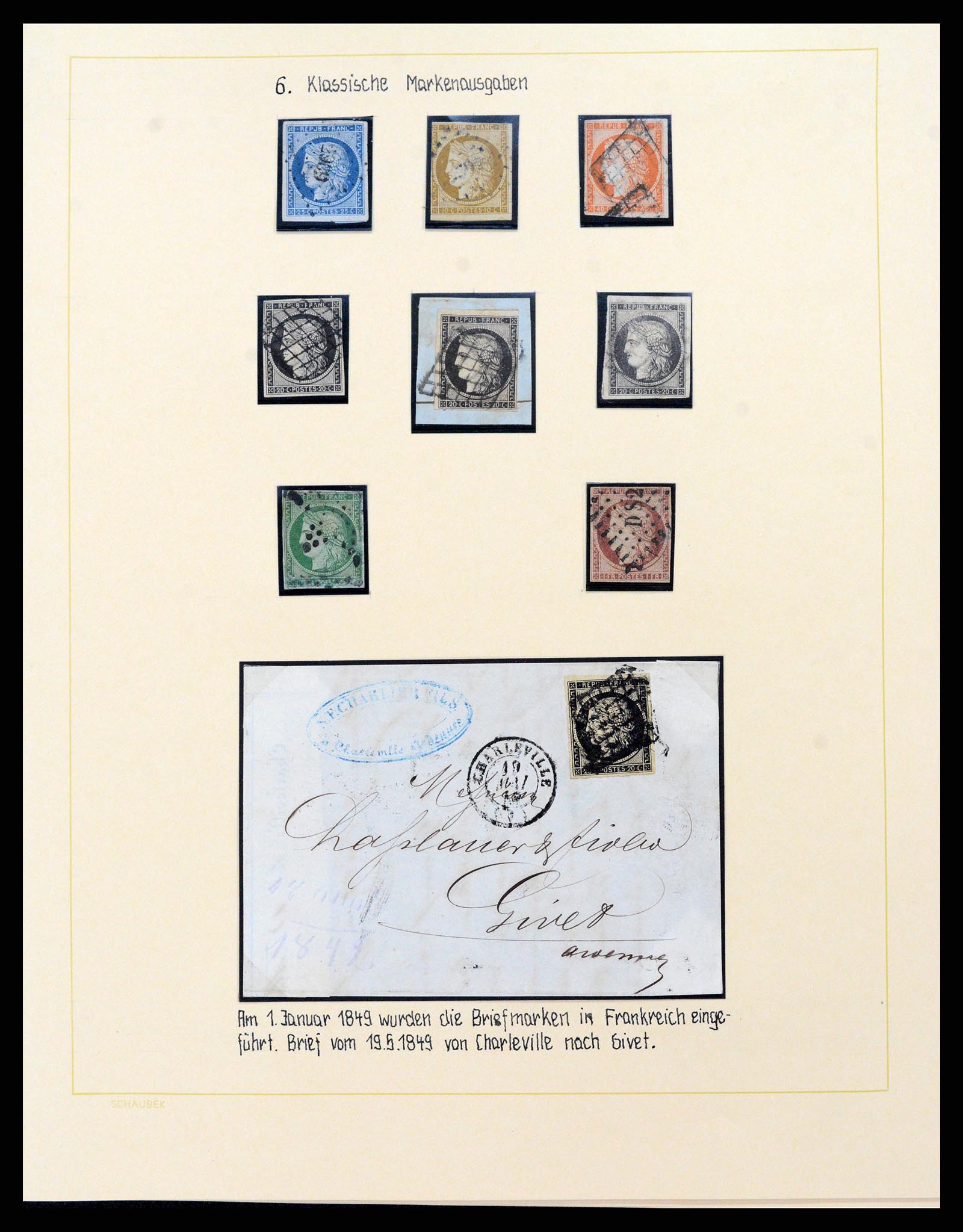 38225 0001 - Stamp collection 38225 France 1849-1902.