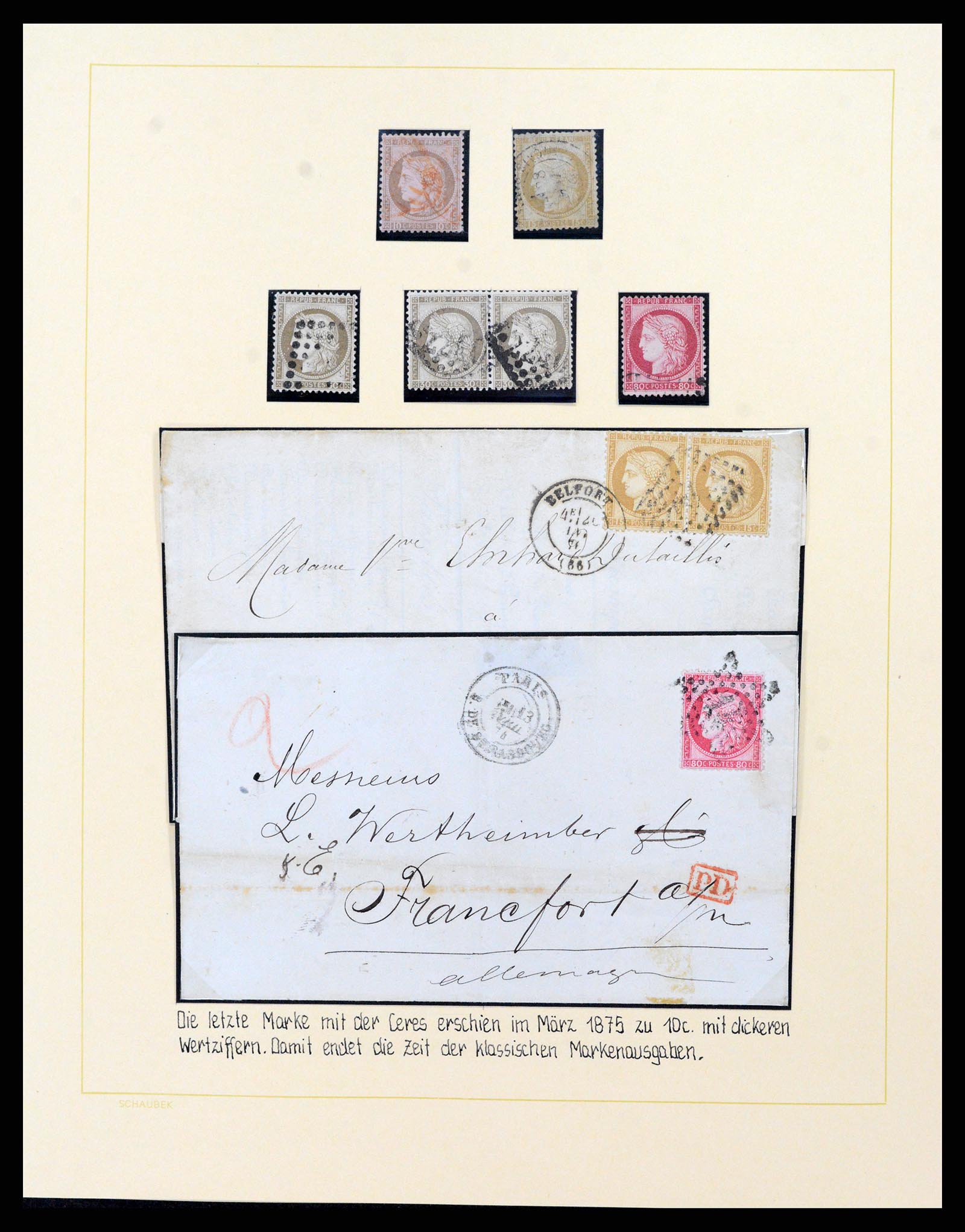 38225 0010 - Stamp collection 38225 France 1849-1902.