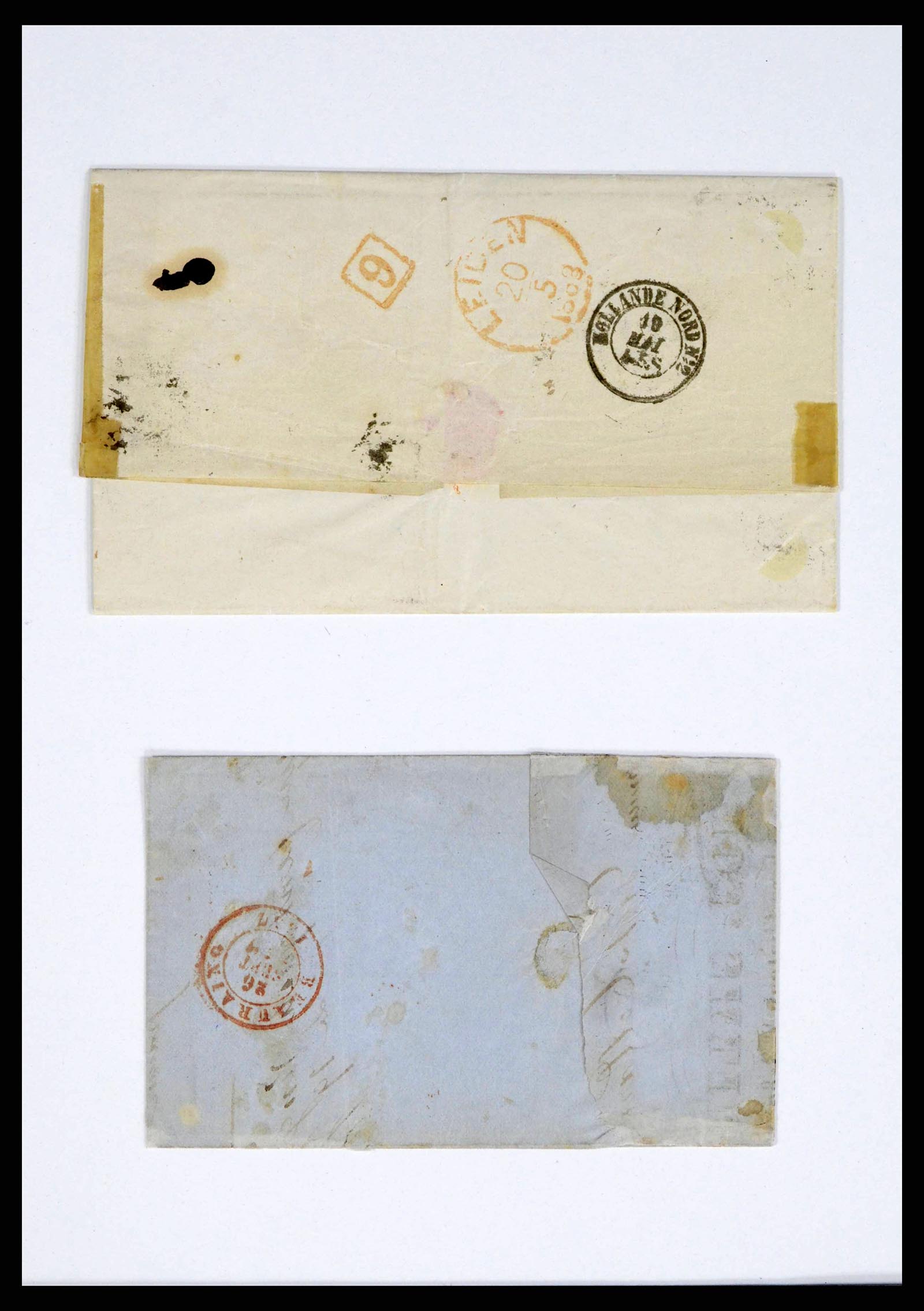 38228 0002 - Postzegelverzameling 38228 België brieven 1855-1864.