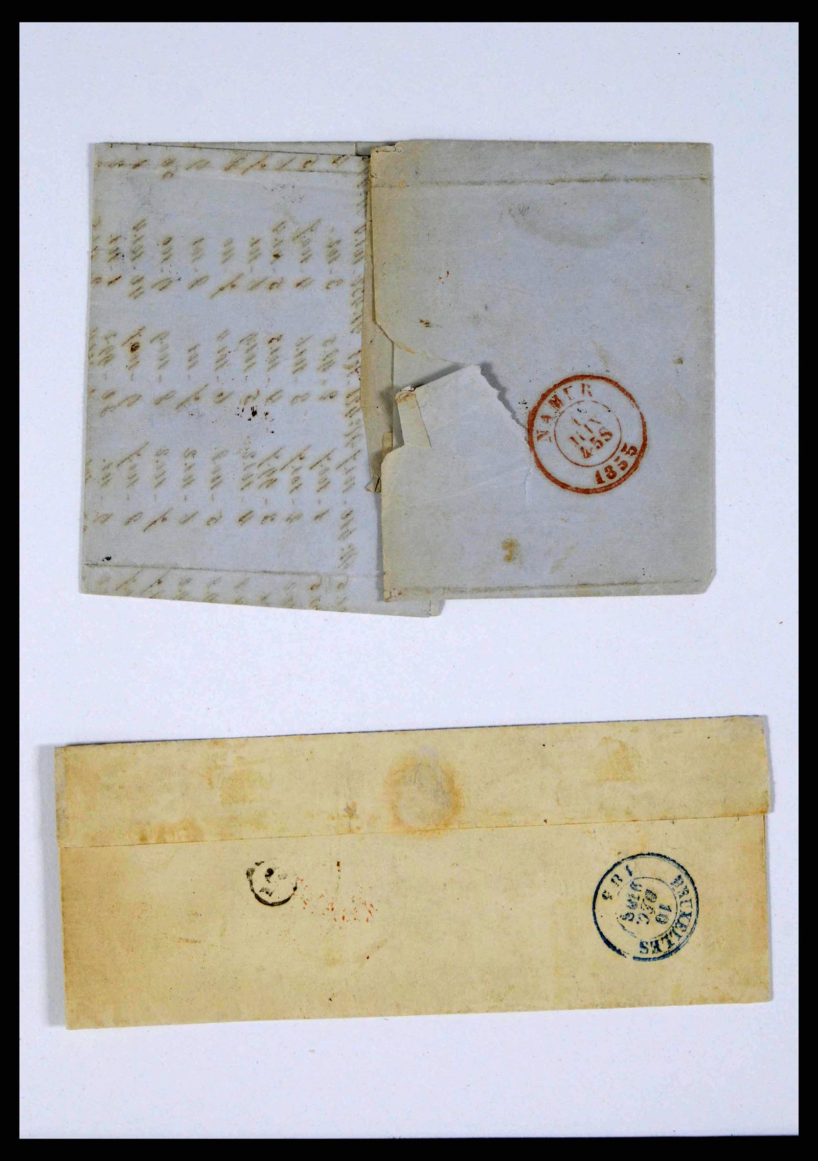 38228 0010 - Stamp collection 38228 Belgium covers 1855-1864.