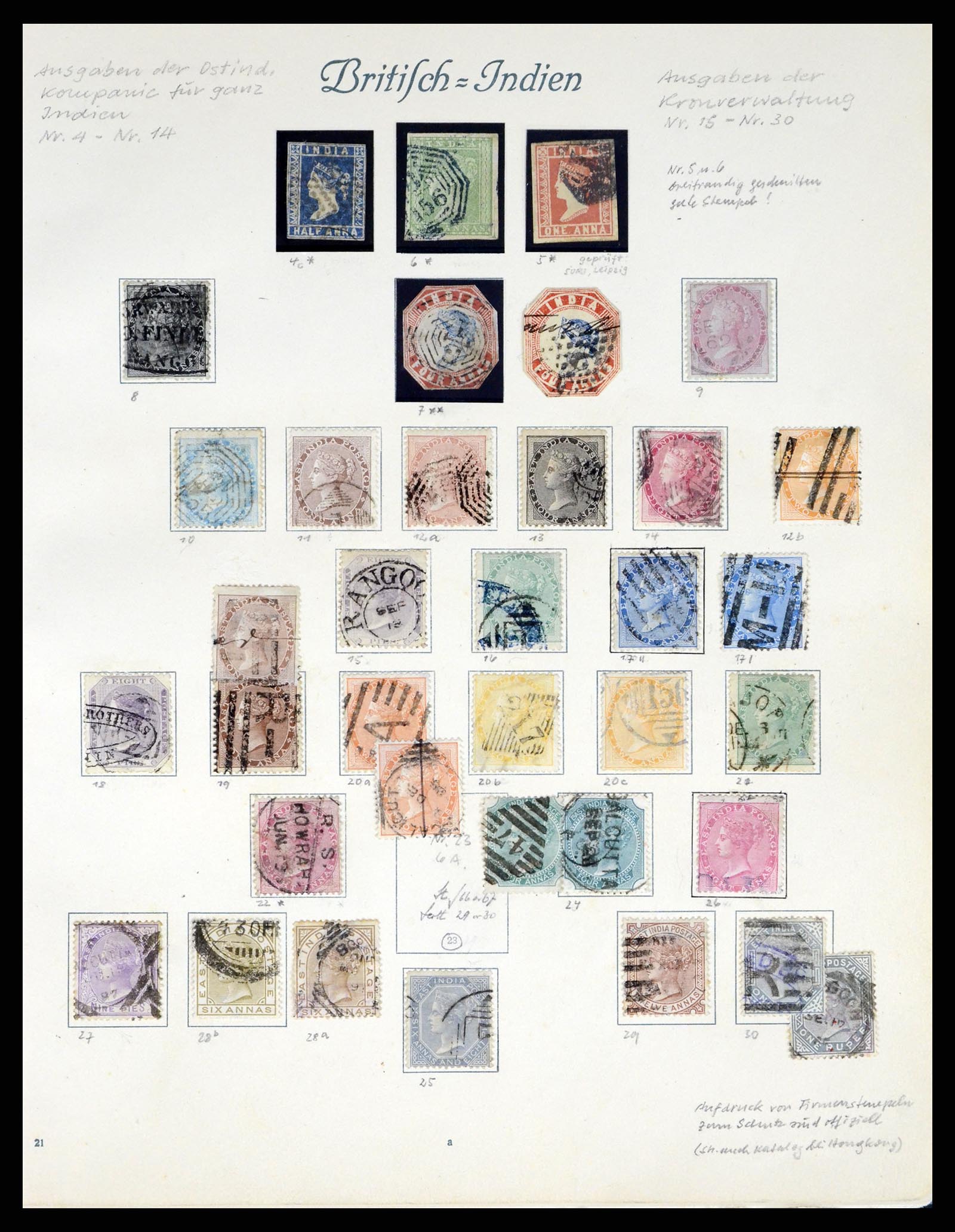 38229 0001 - Postzegelverzameling 38229 India 1854-1947.