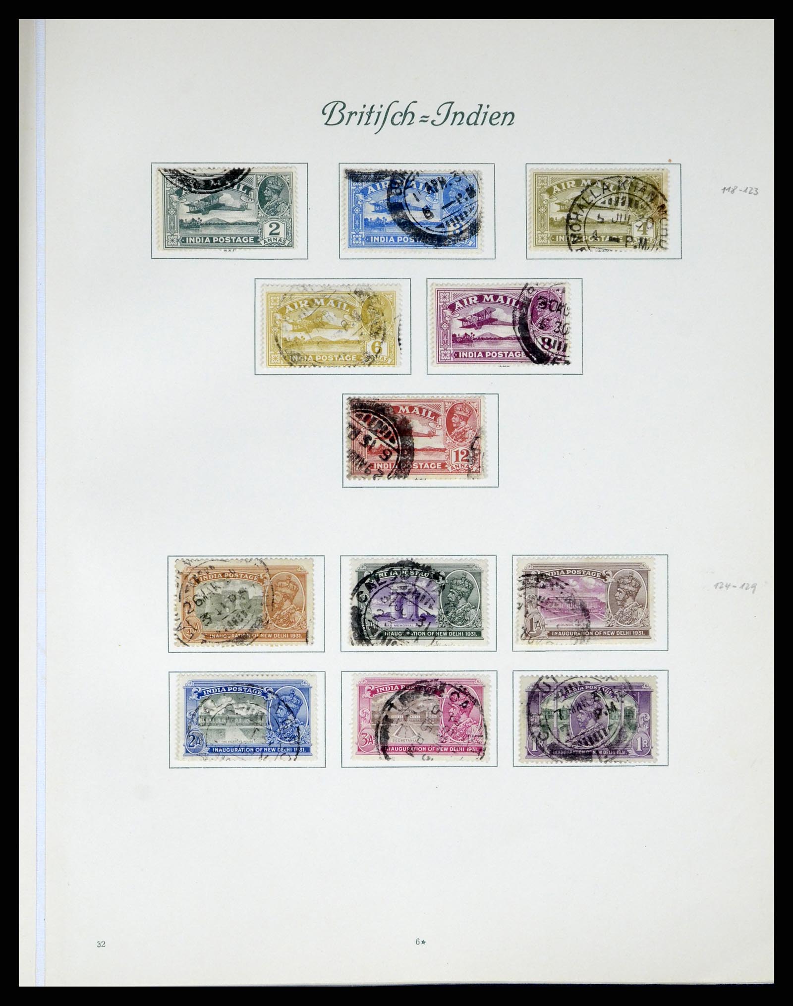 38229 0006 - Postzegelverzameling 38229 India 1854-1947.
