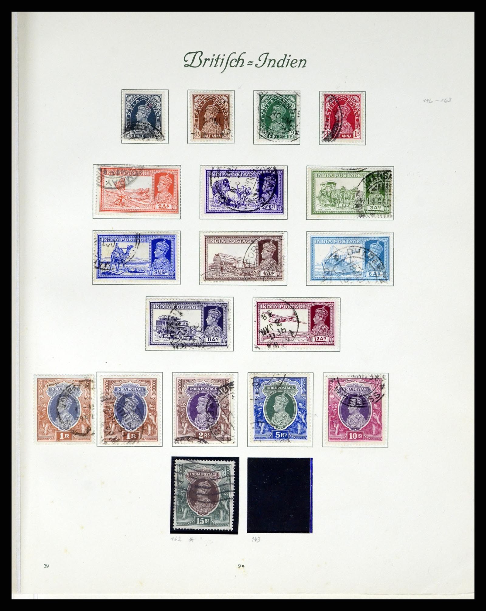 38229 0008 - Postzegelverzameling 38229 India 1854-1947.