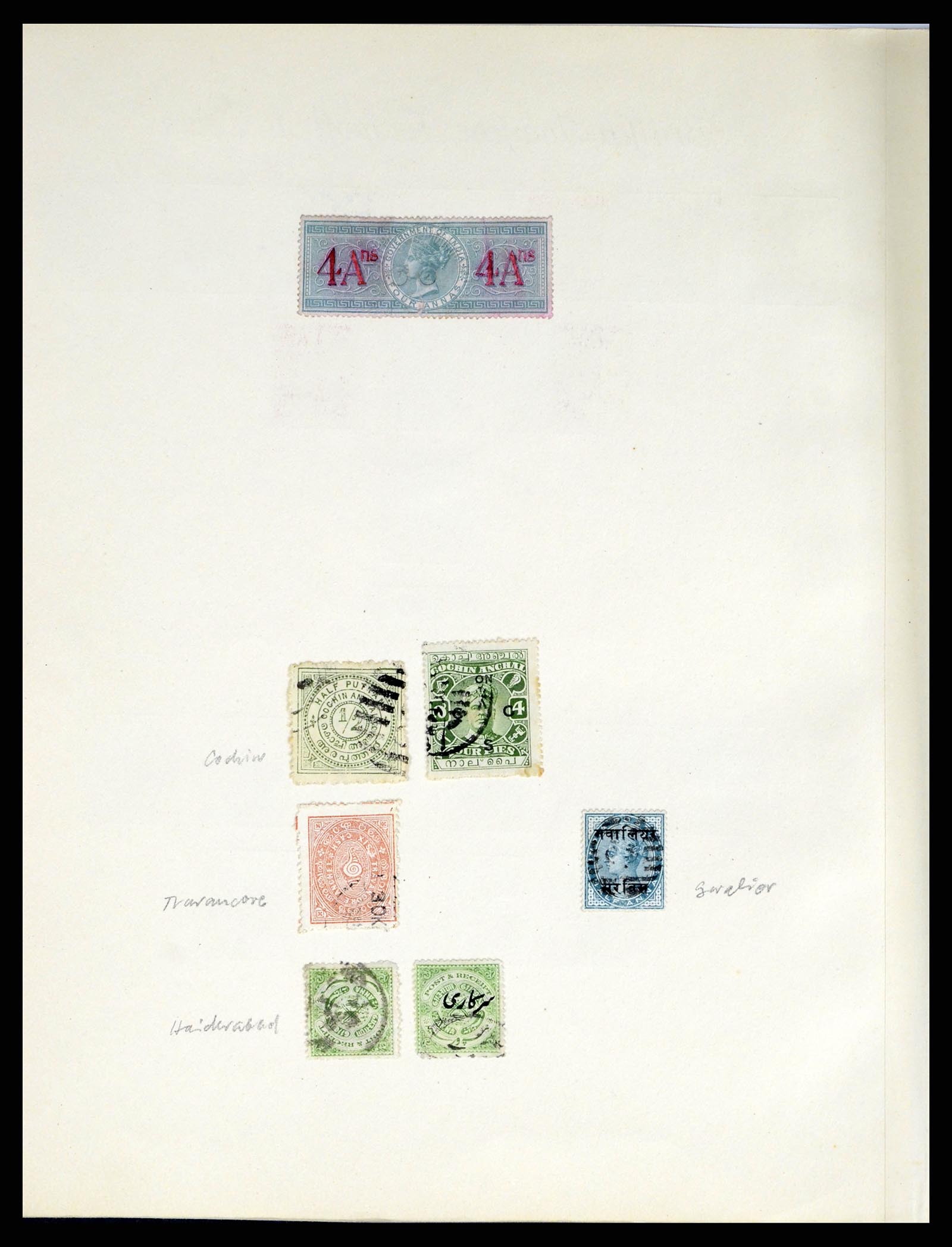 38229 0013 - Postzegelverzameling 38229 India 1854-1947.