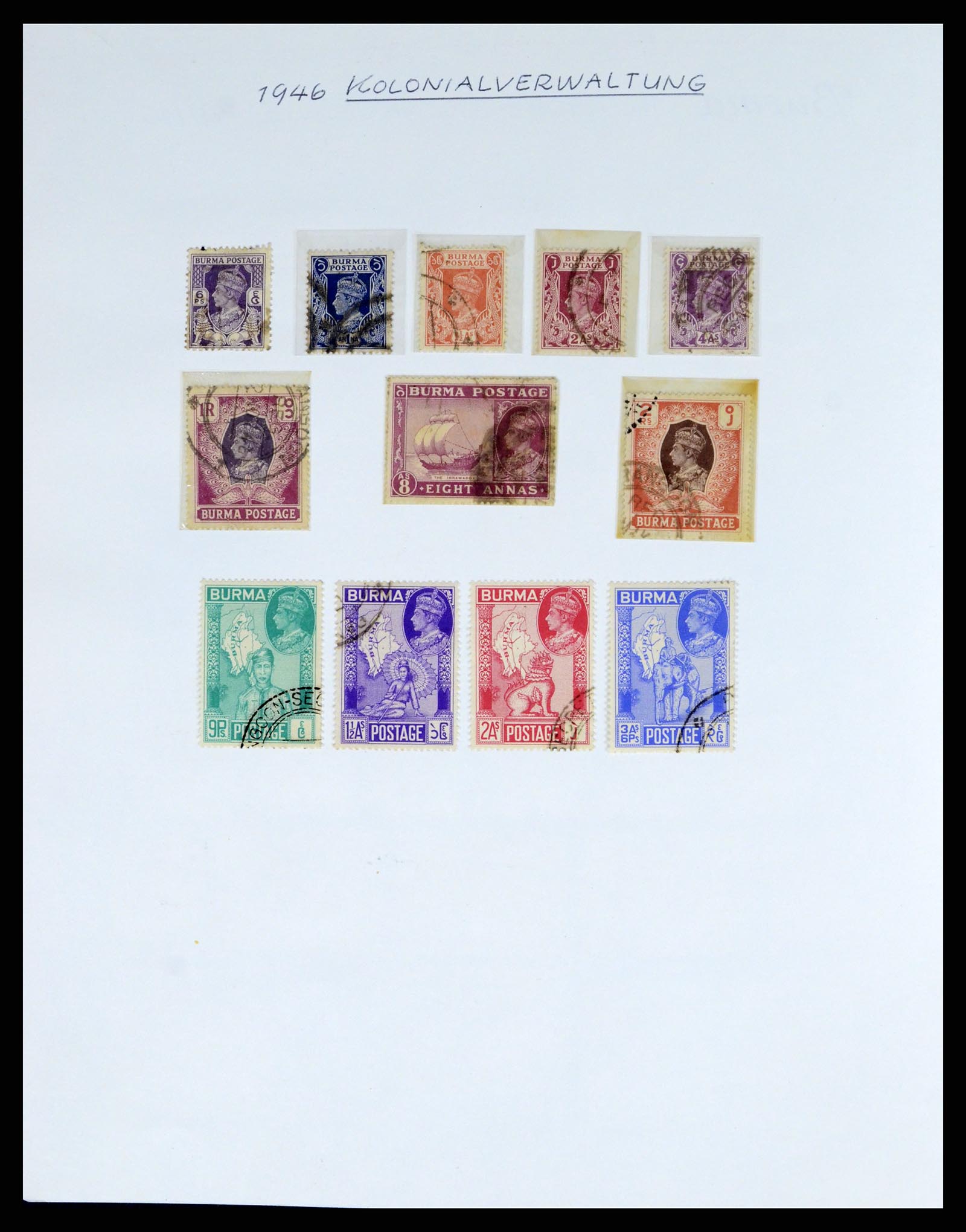 38229 0016 - Postzegelverzameling 38229 India 1854-1947.