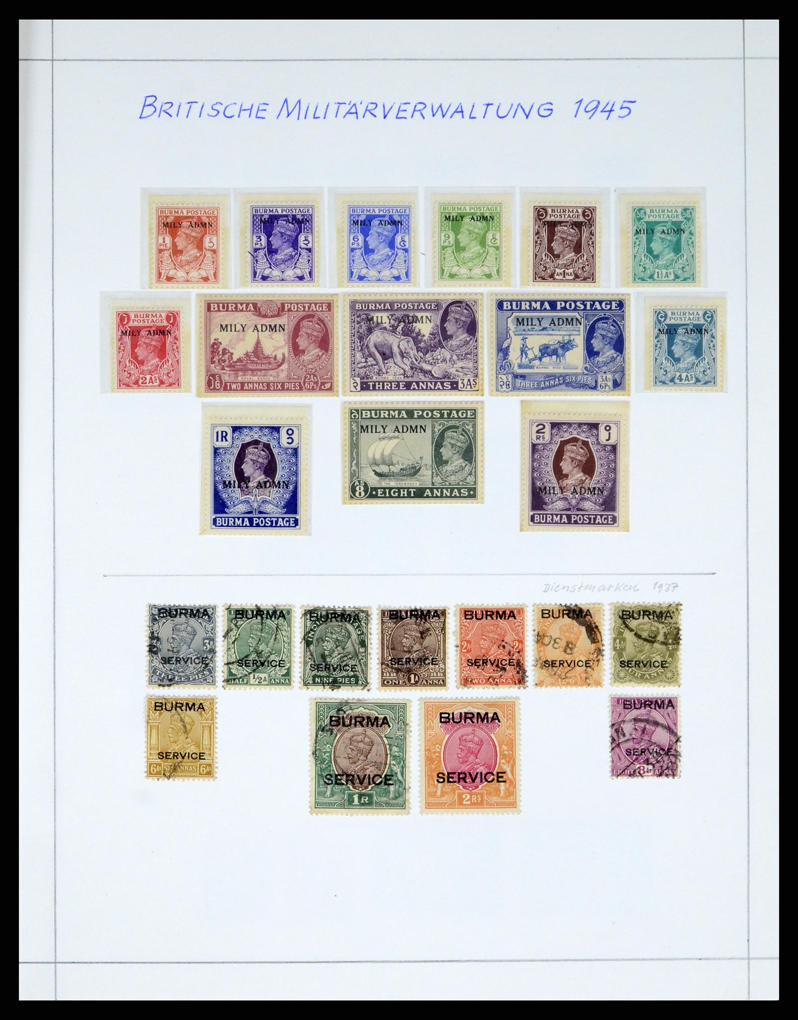 38229 0019 - Postzegelverzameling 38229 India 1854-1947.