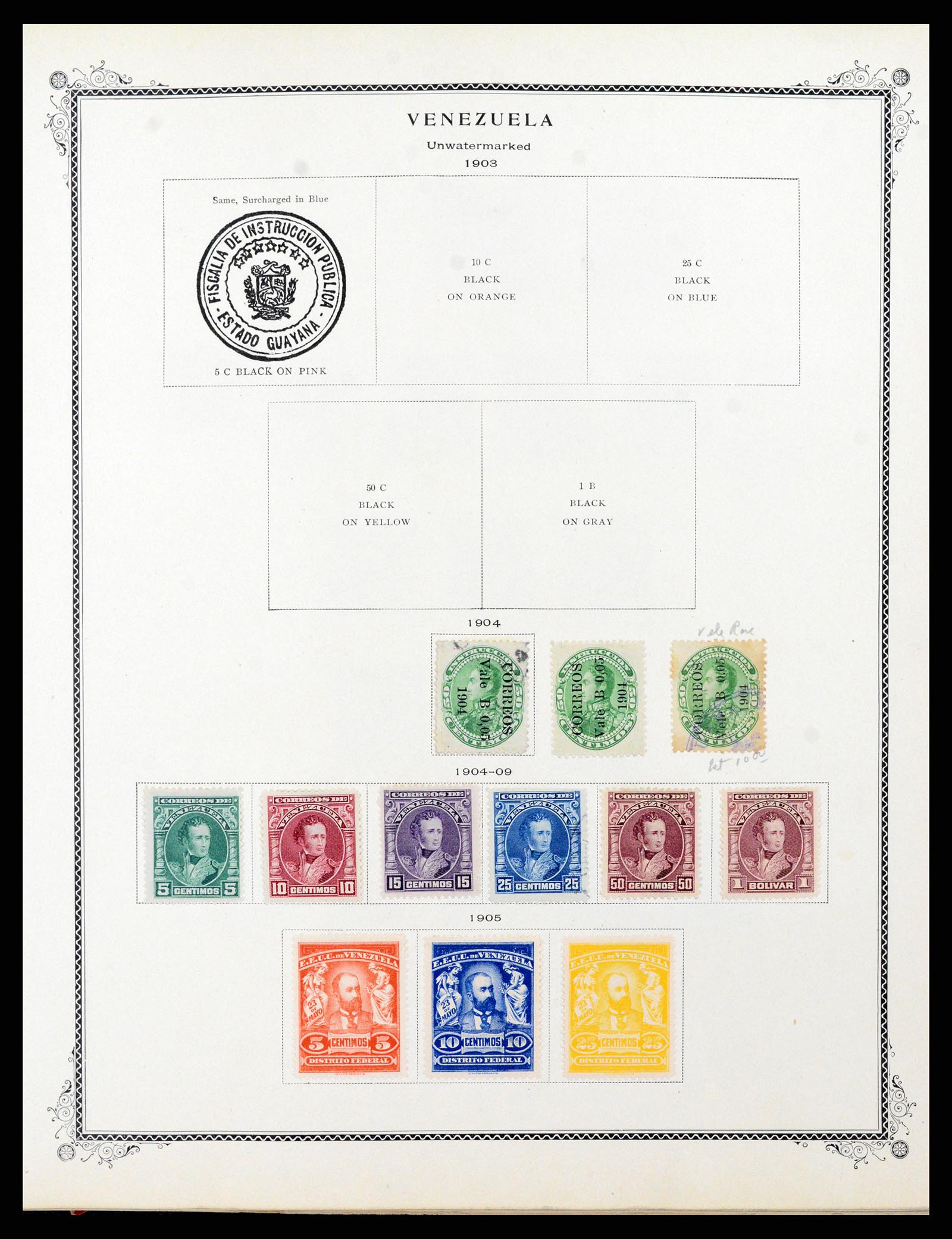 38232 0007 - Postzegelverzameling 38232 Venezuela 1859-1955.
