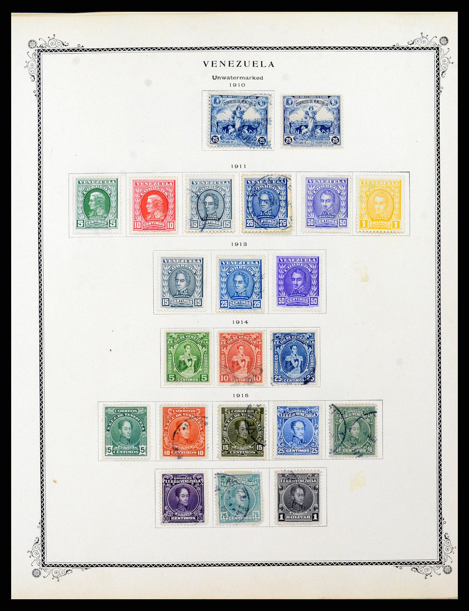 38232 0008 - Postzegelverzameling 38232 Venezuela 1859-1955.