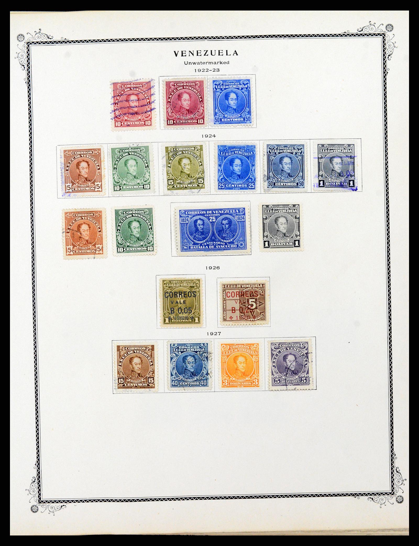 38232 0009 - Postzegelverzameling 38232 Venezuela 1859-1955.