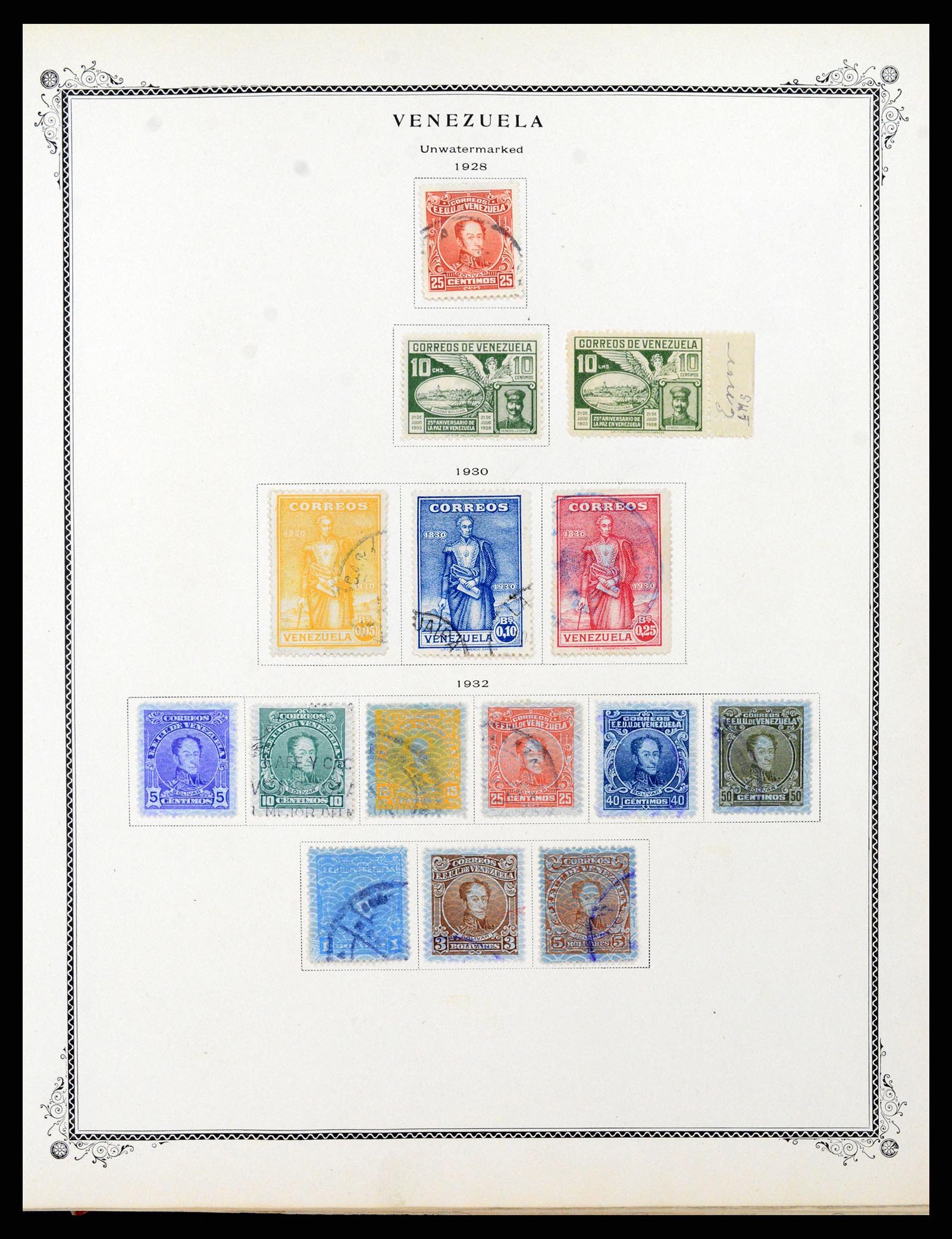 38232 0010 - Postzegelverzameling 38232 Venezuela 1859-1955.