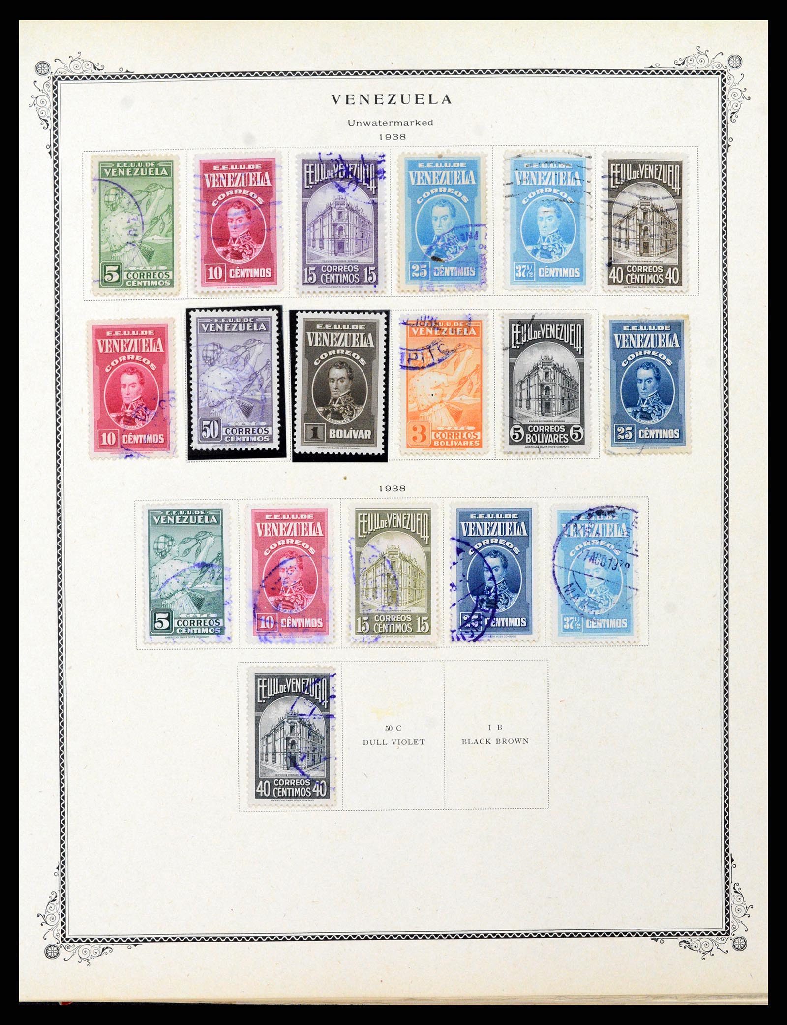 38232 0013 - Postzegelverzameling 38232 Venezuela 1859-1955.