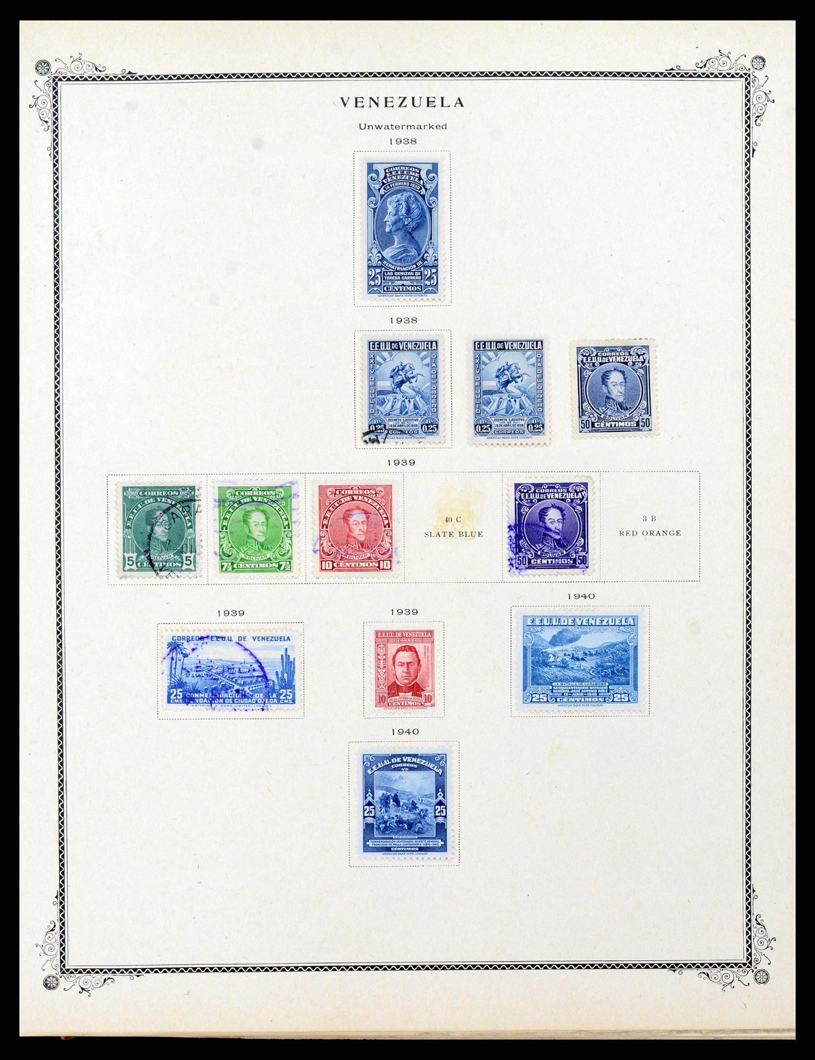 38232 0014 - Postzegelverzameling 38232 Venezuela 1859-1955.