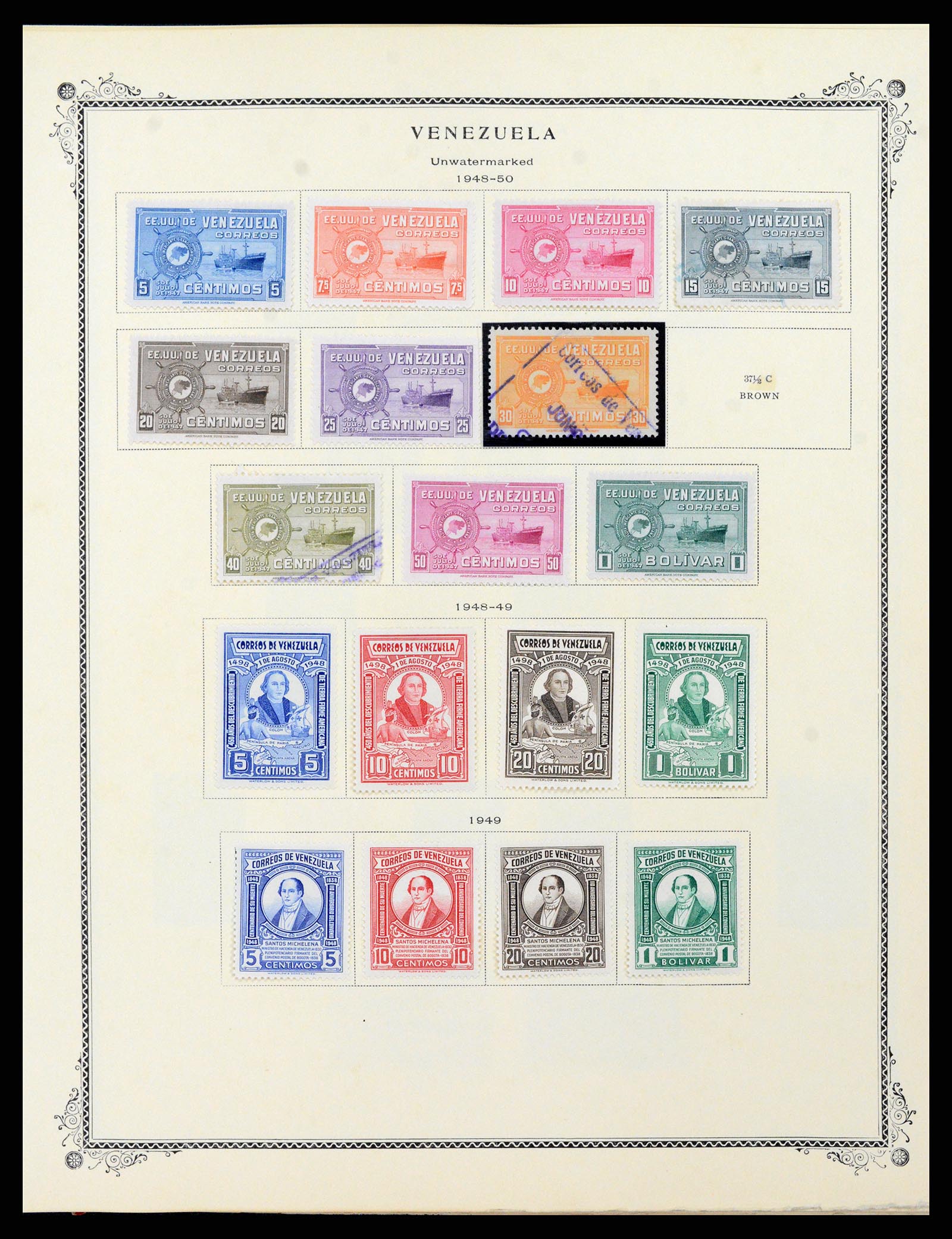 38232 0020 - Postzegelverzameling 38232 Venezuela 1859-1955.