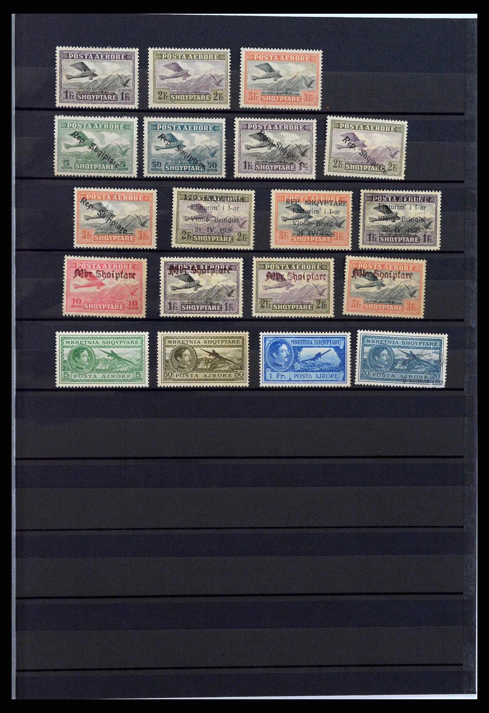 38234 0003 - Stamp collection 38234 Albania 1913-1930. 38234 0003 - Stamp collection 38234 Albania 1913-1930.