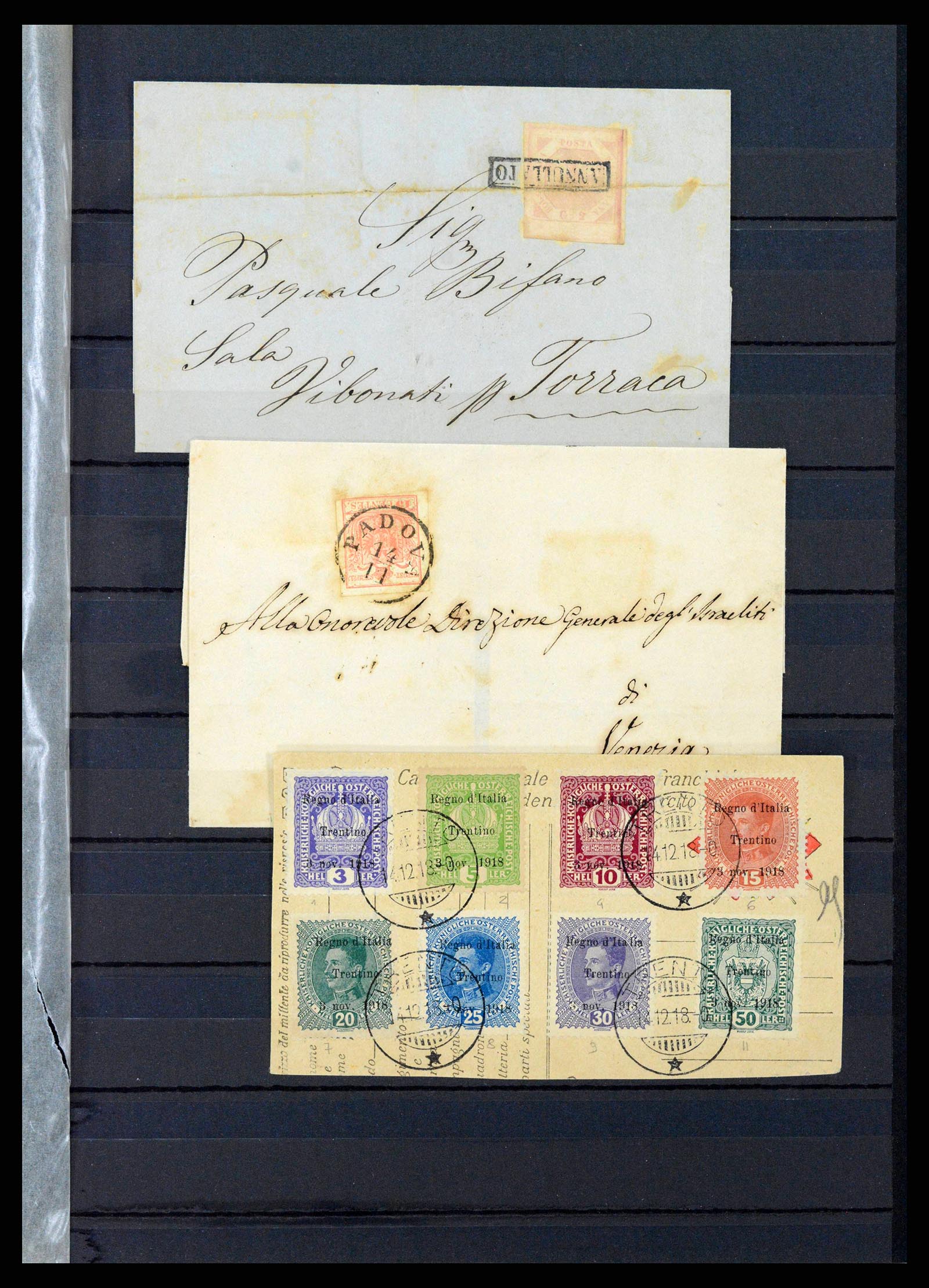 38236 0002 - Postzegelverzameling 38236 Italië en gebieden 1852-1945.