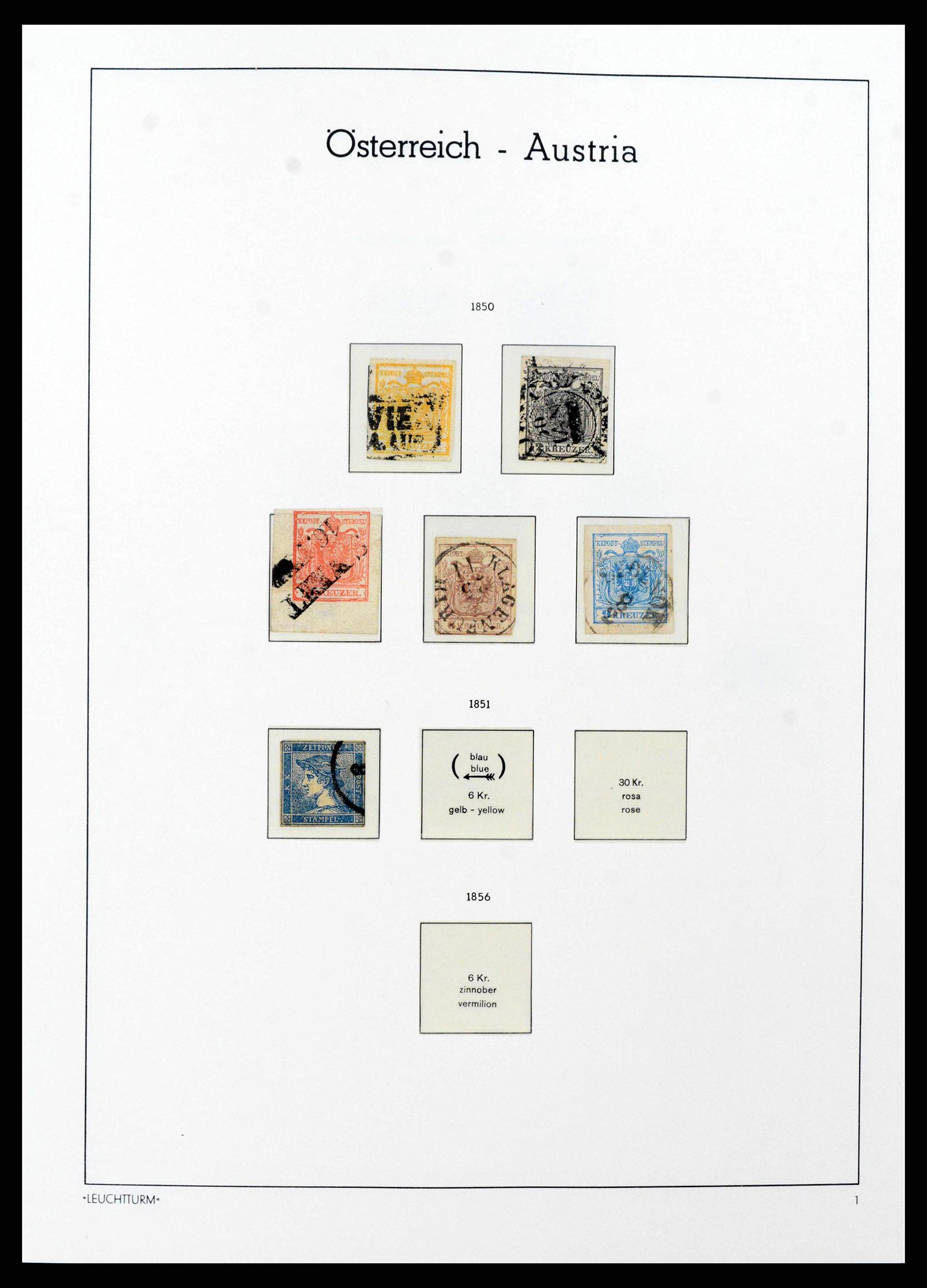 38237 0002 - Postzegelverzameling 38237 Oostenrijk 1850-1918.