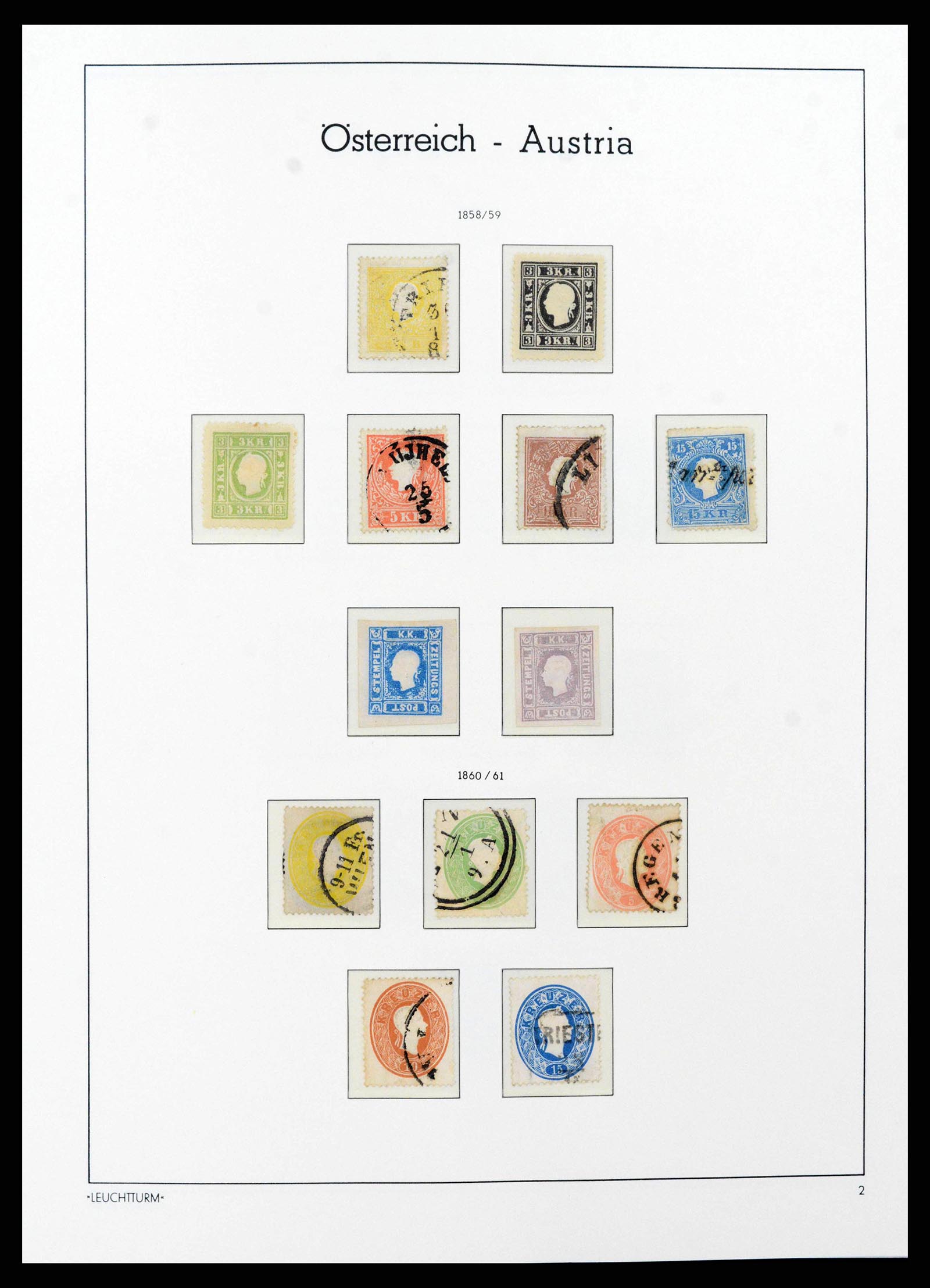 38237 0005 - Postzegelverzameling 38237 Oostenrijk 1850-1918.