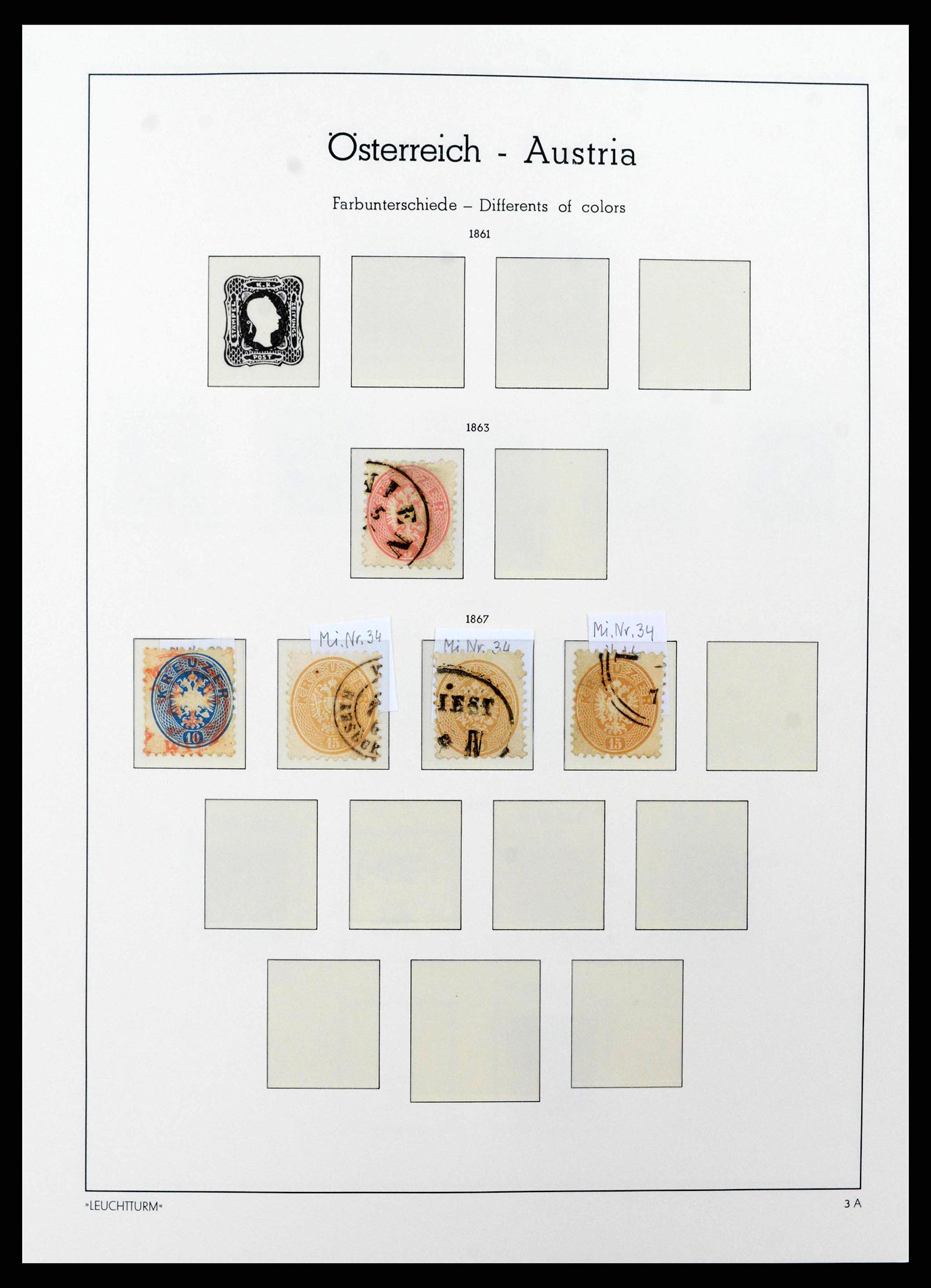 38237 0008 - Postzegelverzameling 38237 Oostenrijk 1850-1918.