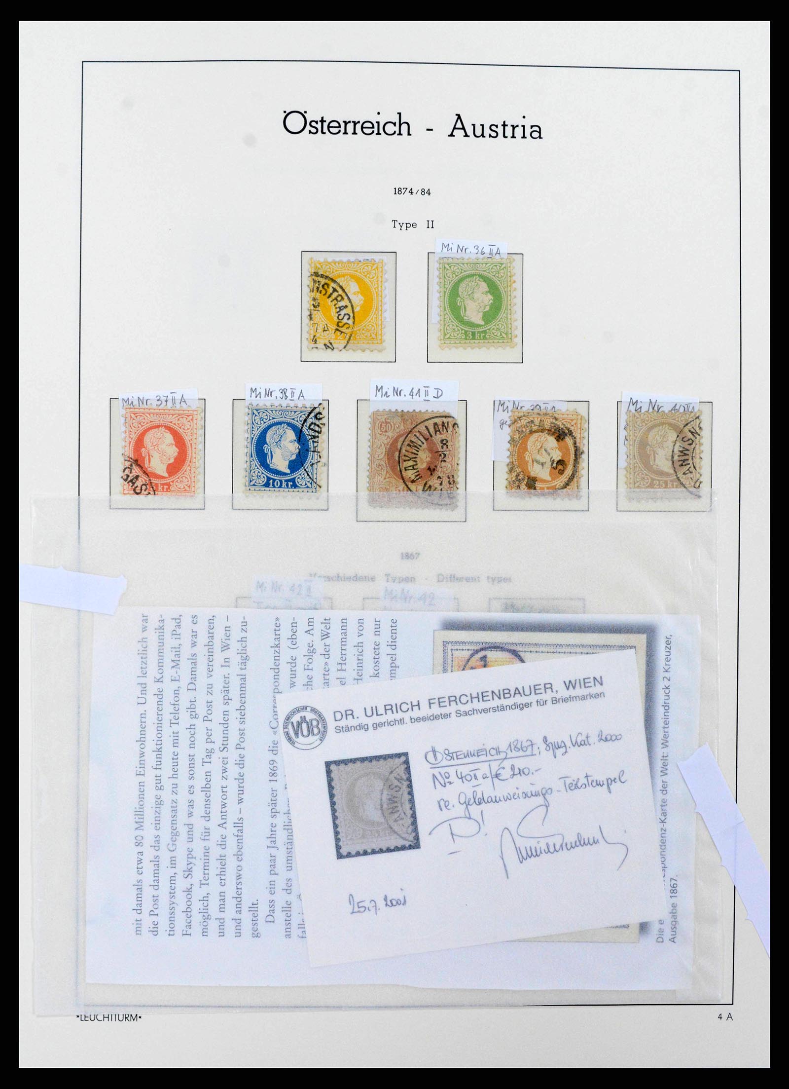 38237 0010 - Postzegelverzameling 38237 Oostenrijk 1850-1918.