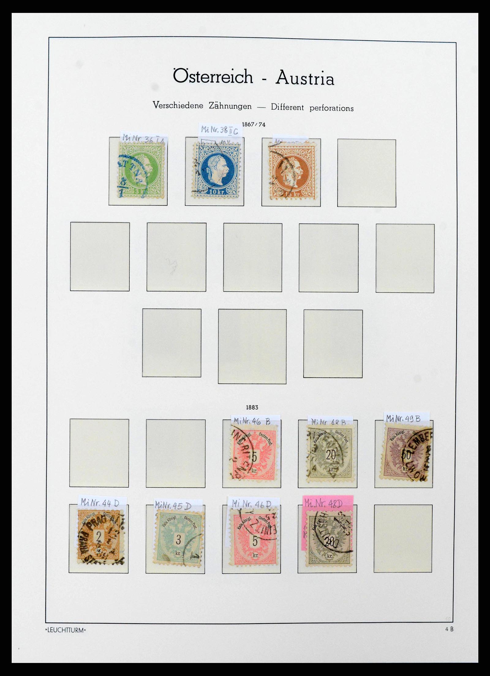 38237 0011 - Postzegelverzameling 38237 Oostenrijk 1850-1918.