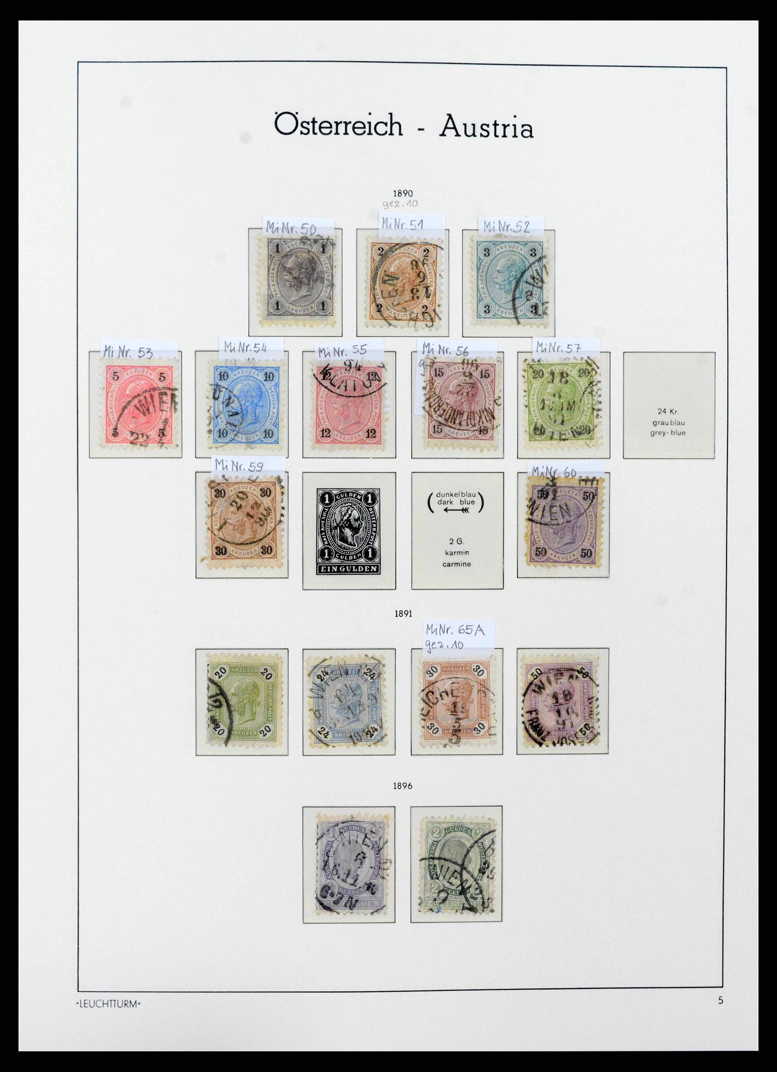 38237 0012 - Stamp collection 38237 Austria 1850-1918.