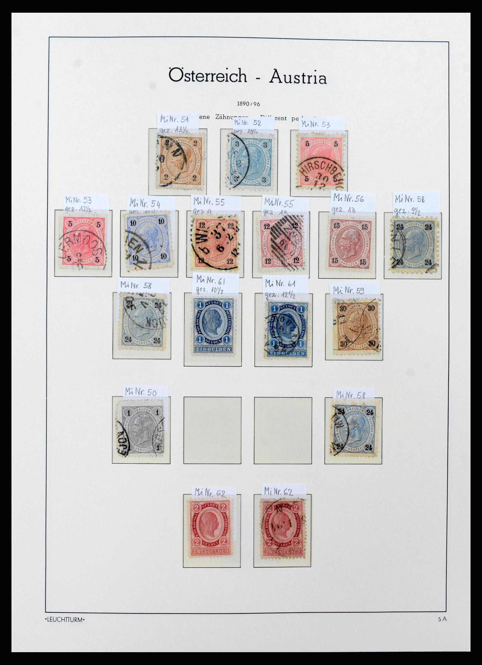 38237 0013 - Stamp collection 38237 Austria 1850-1918.