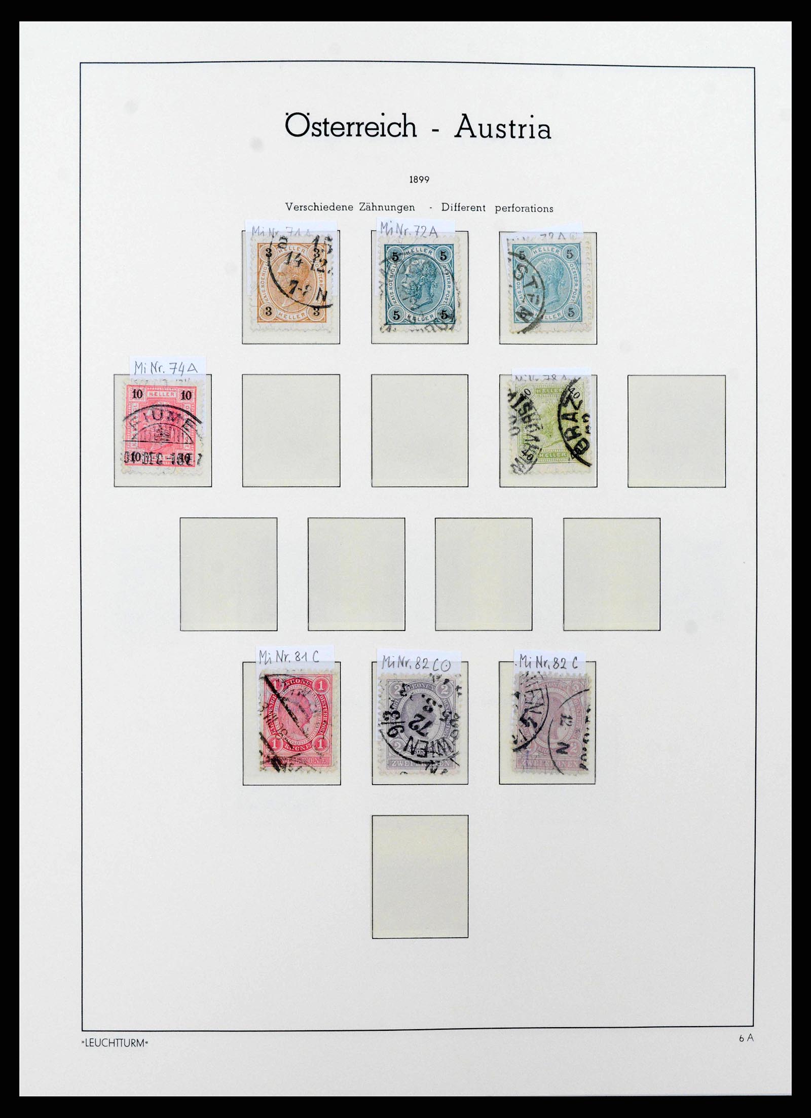 38237 0015 - Postzegelverzameling 38237 Oostenrijk 1850-1918.