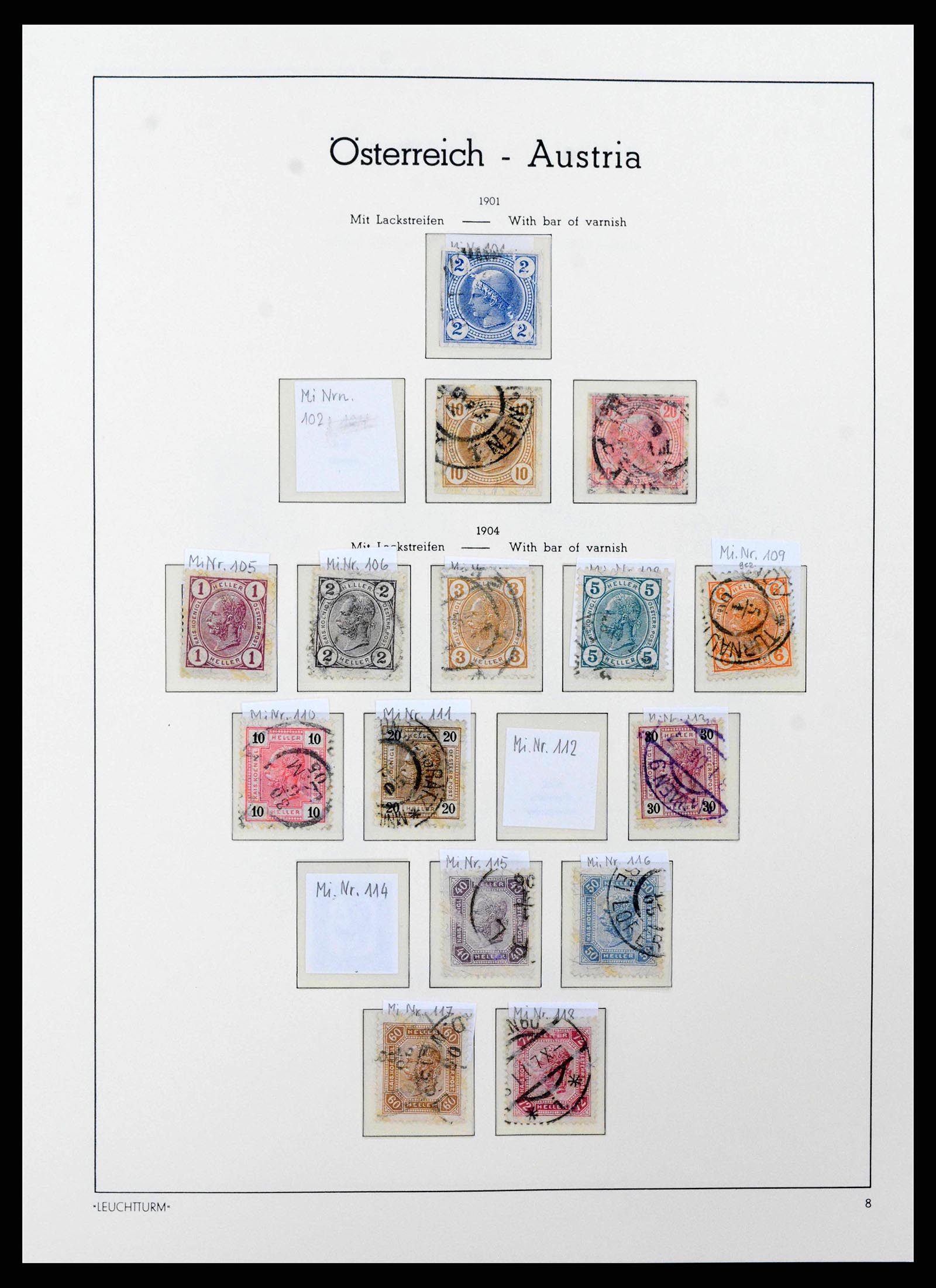 38237 0017 - Stamp collection 38237 Austria 1850-1918.