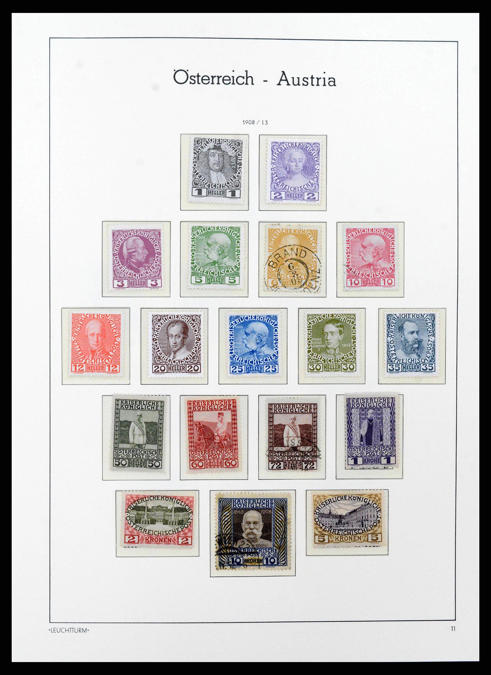 38237 0020 - Stamp collection 38237 Austria 1850-1918.