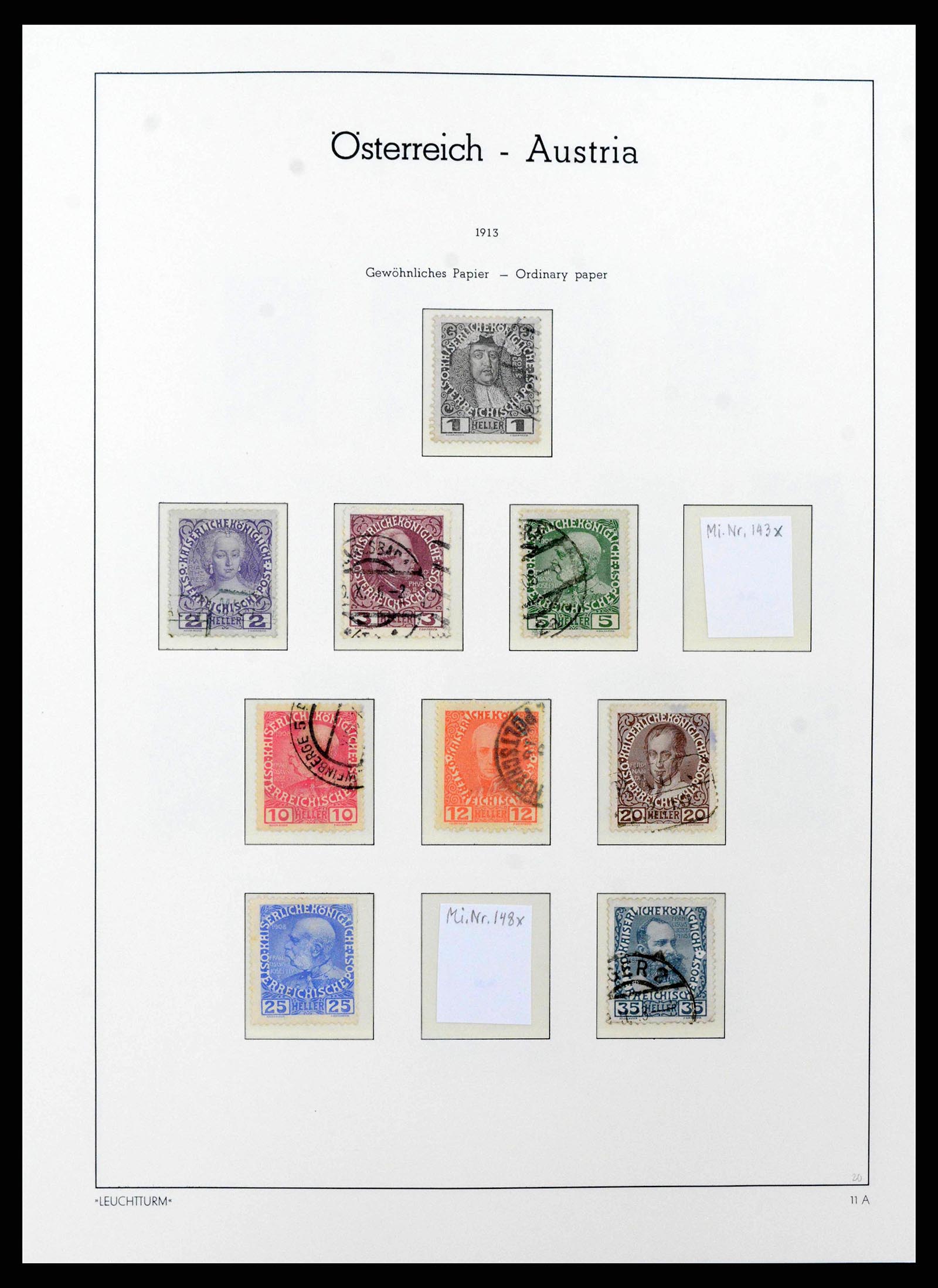 38237 0021 - Stamp collection 38237 Austria 1850-1918.