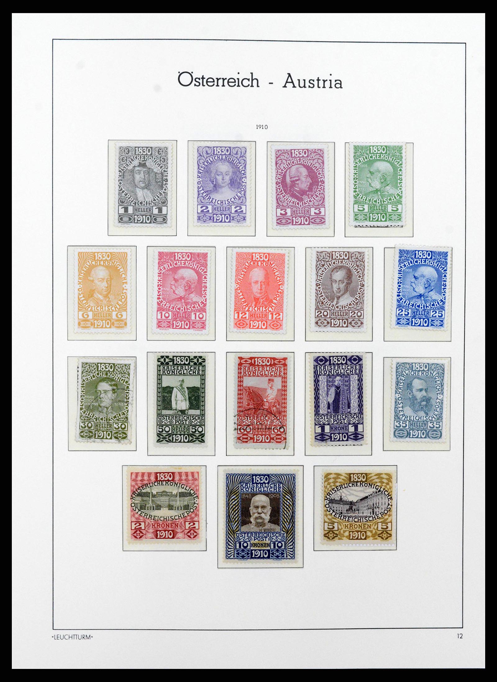 38237 0022 - Stamp collection 38237 Austria 1850-1918.