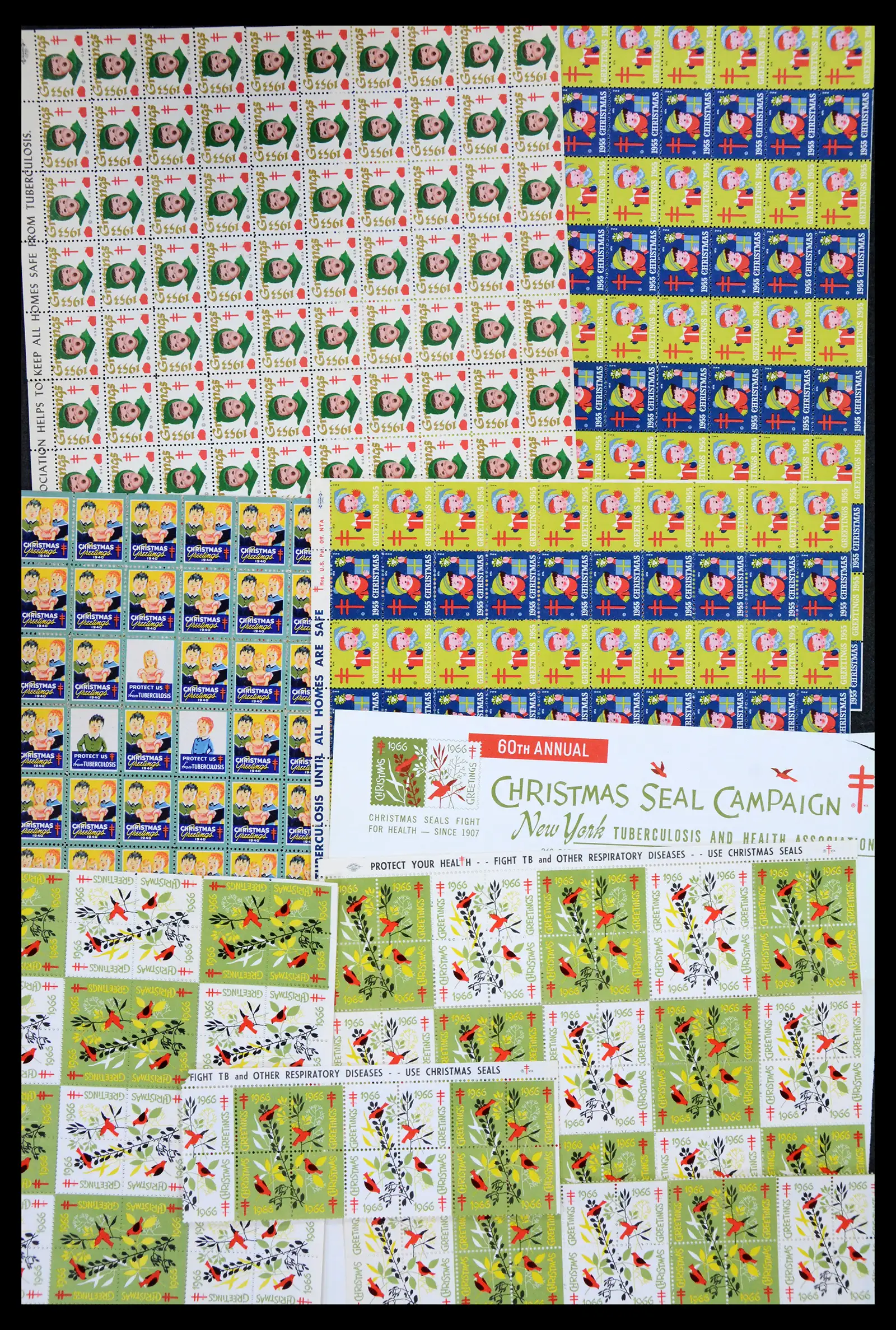38238 0018 - Stamp collection 38238 USA Christmas seals from 1910.