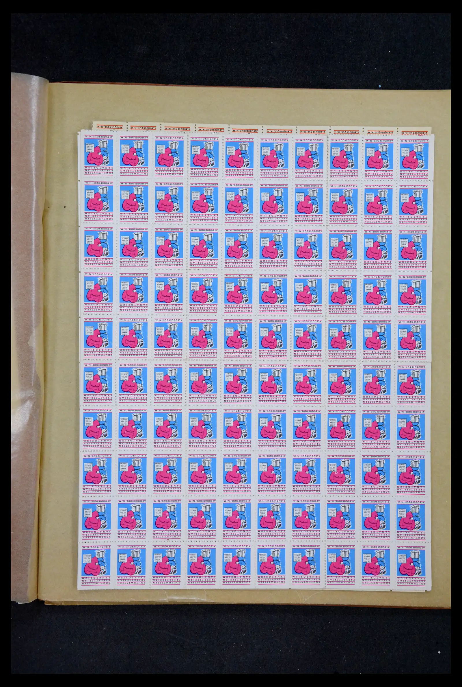 38238 0034 - Stamp collection 38238 USA Christmas seals from 1910.