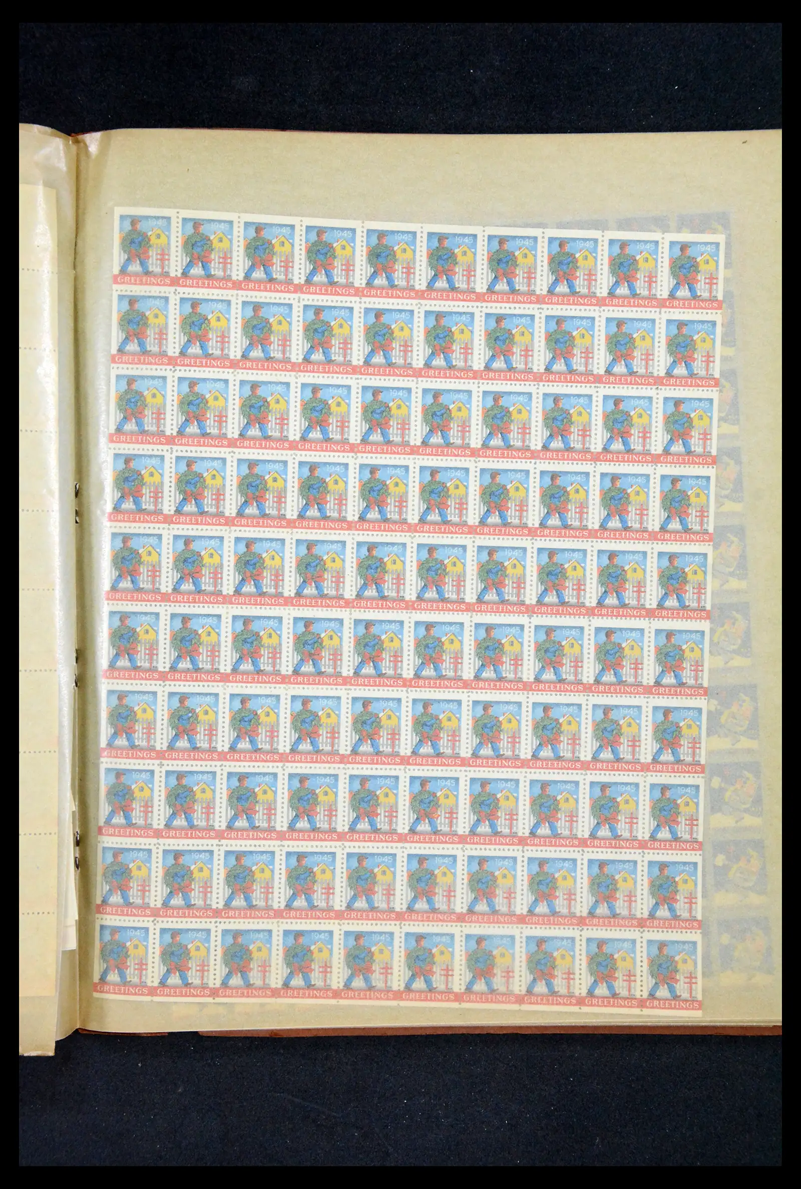 38238 0042 - Stamp collection 38238 USA Christmas seals from 1910.