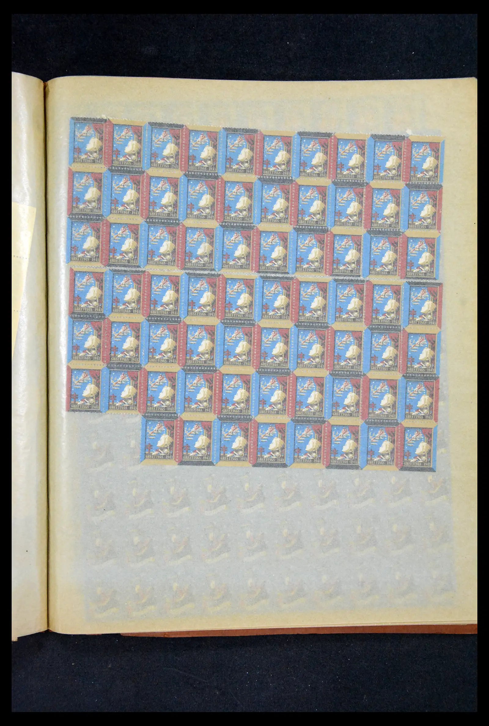 38238 0047 - Stamp collection 38238 USA Christmas seals from 1910.