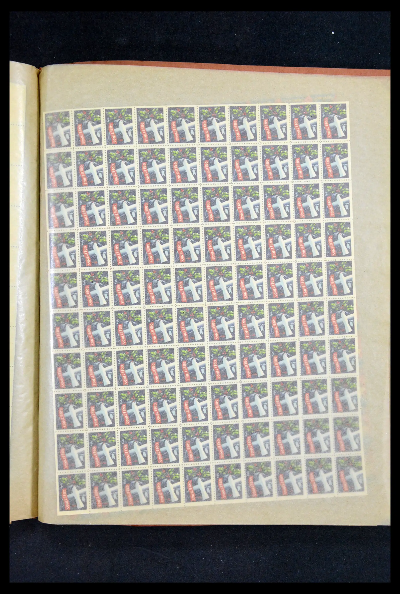 38238 0050 - Stamp collection 38238 USA Christmas seals from 1910.
