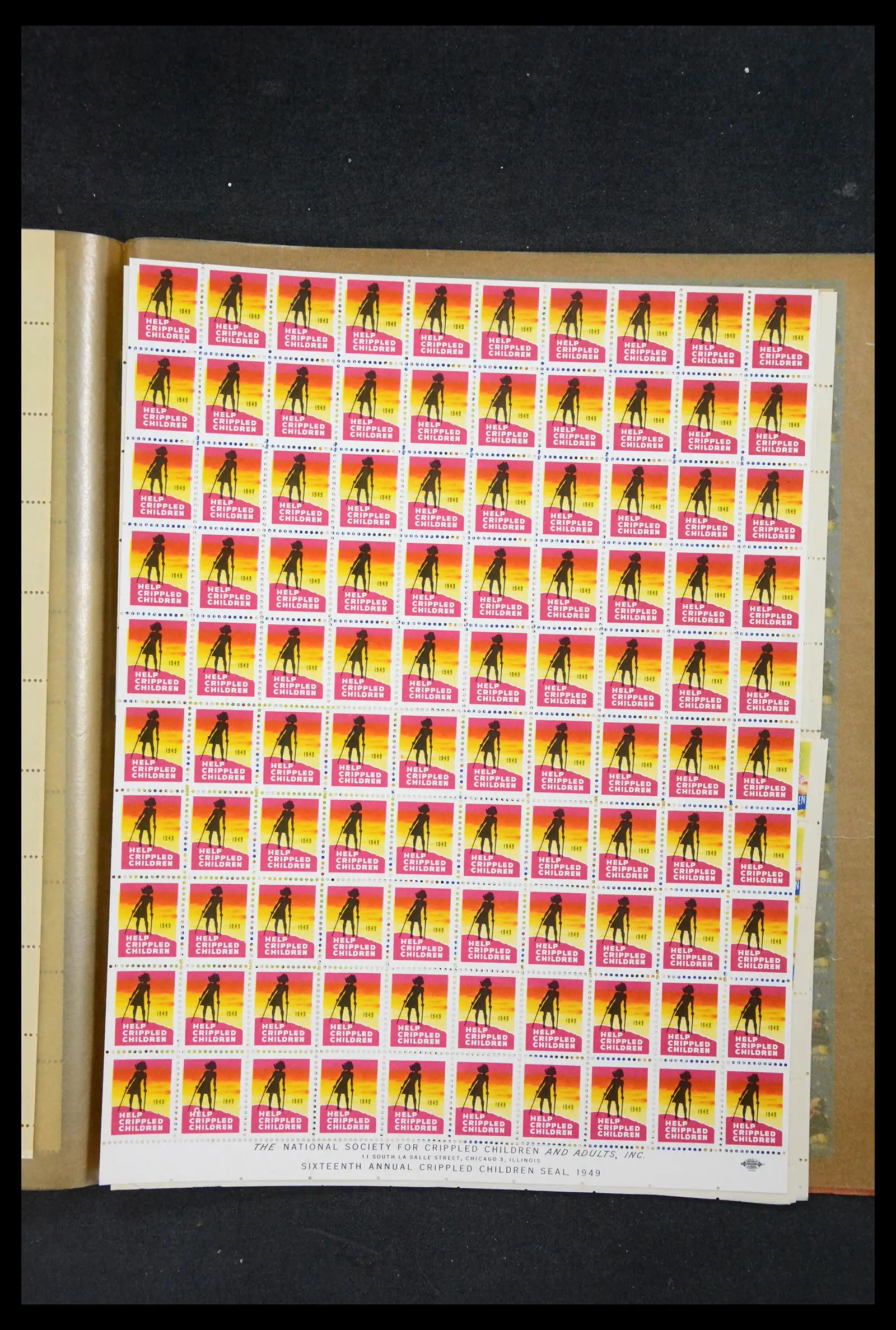 38238 0057 - Stamp collection 38238 USA Christmas seals from 1910.