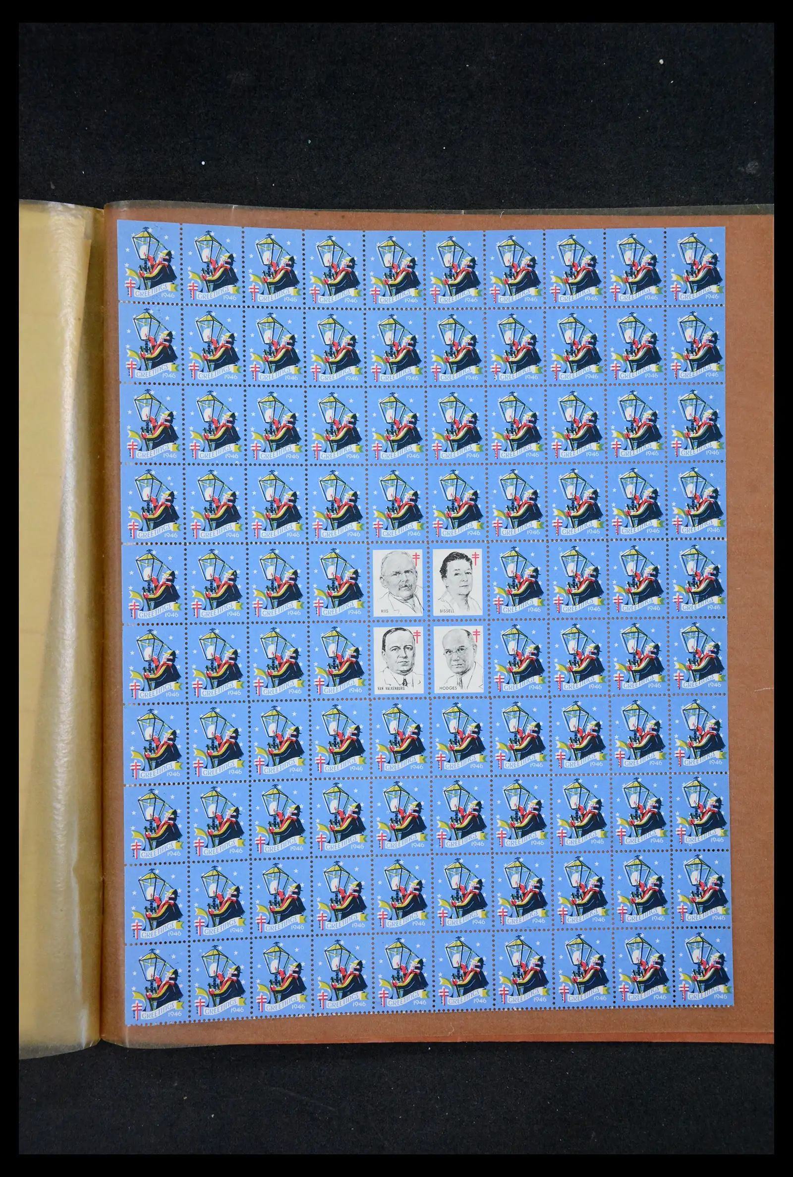 38238 0062 - Stamp collection 38238 USA Christmas seals from 1910.