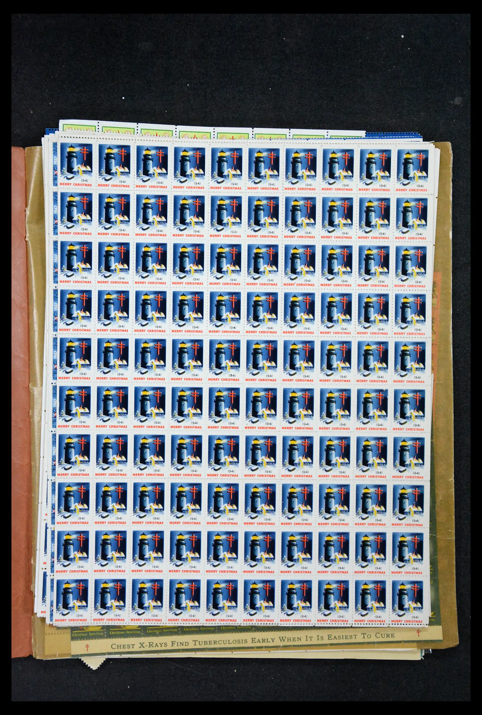 38238 0066 - Stamp collection 38238 USA Christmas seals from 1910.