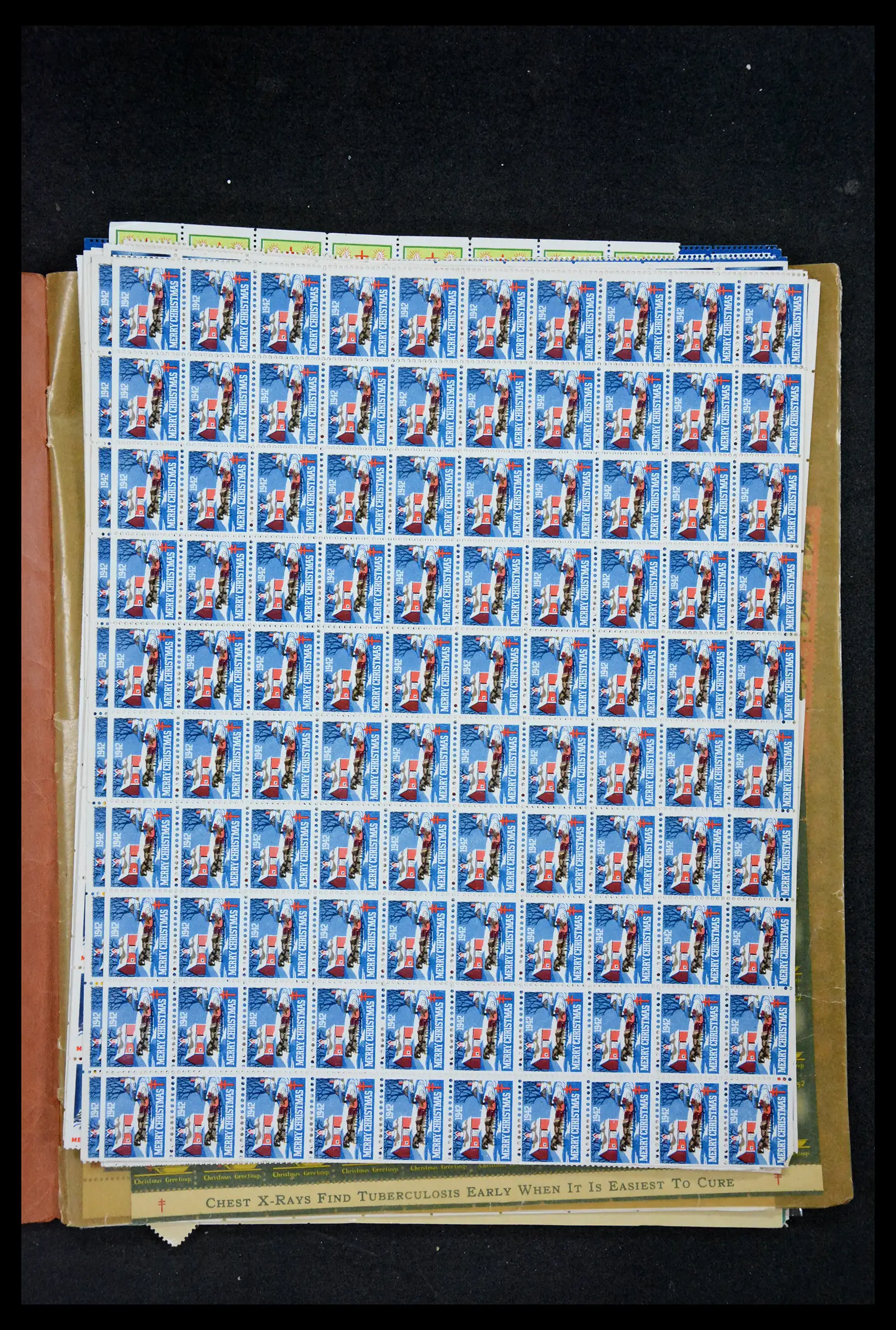 38238 0069 - Stamp collection 38238 USA Christmas seals from 1910.
