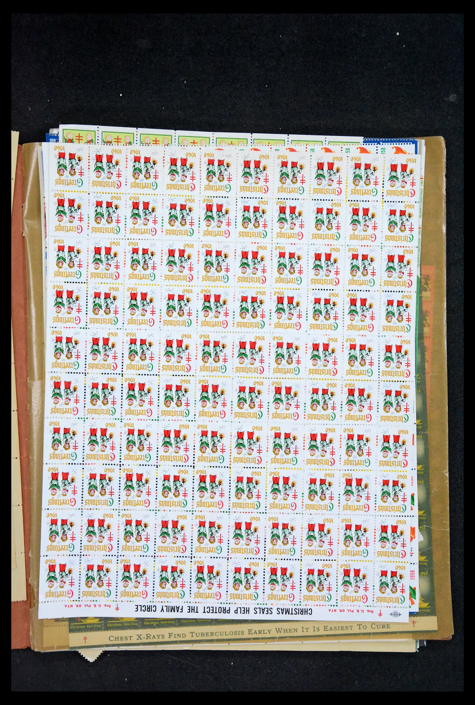38238 0083 - Stamp collection 38238 USA Christmas seals from 1910.