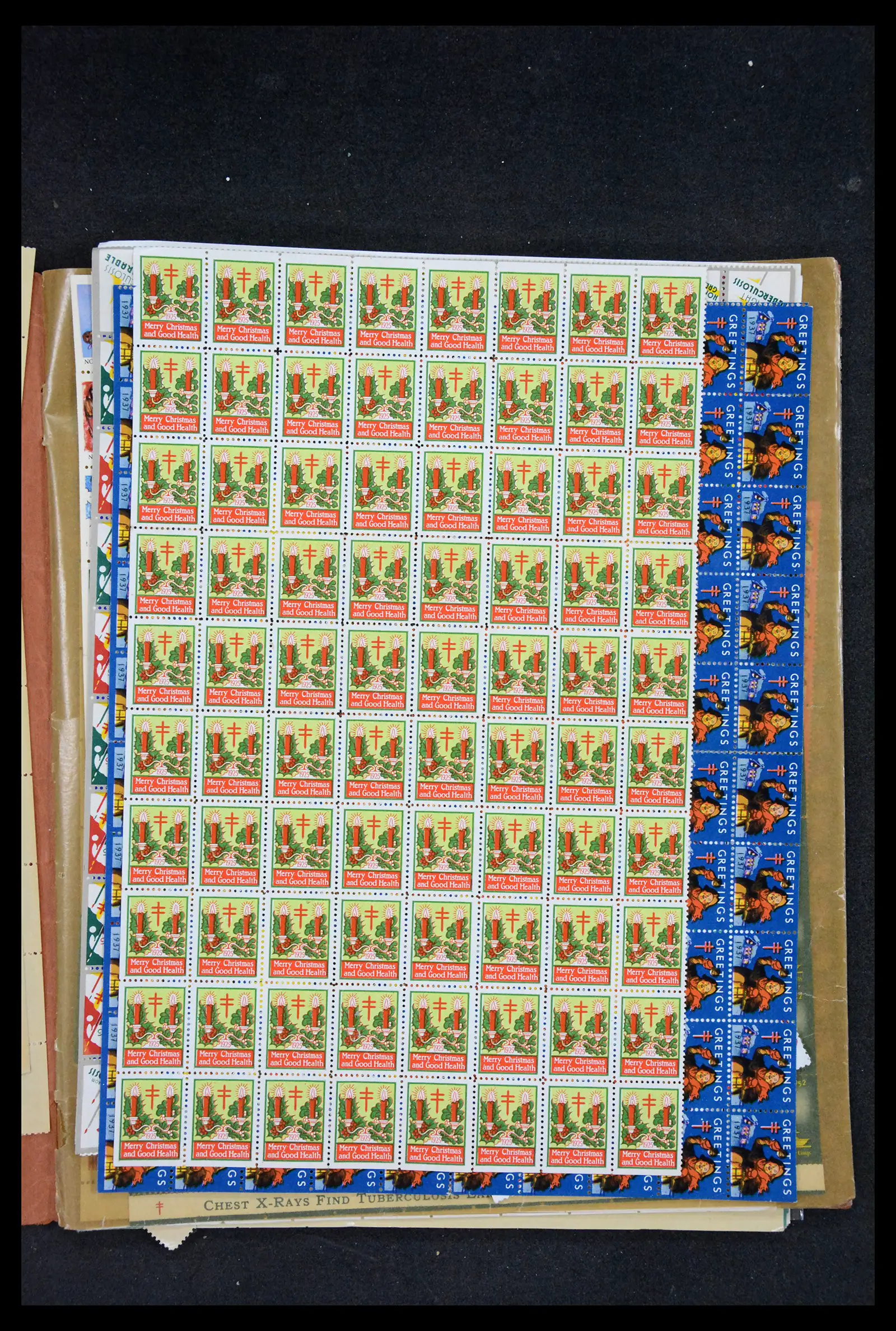 38238 0086 - Stamp collection 38238 USA Christmas seals from 1910.