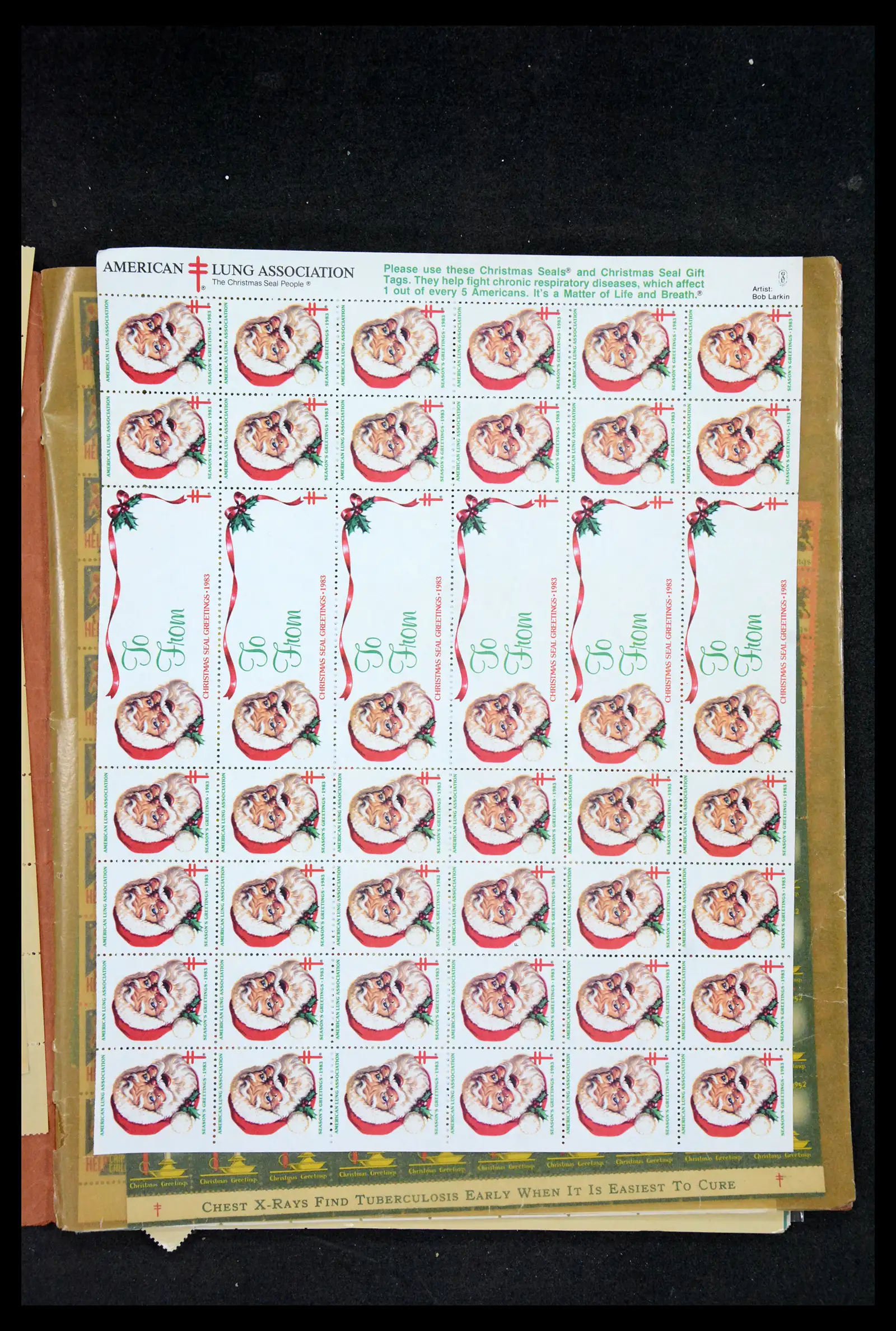 38238 0094 - Stamp collection 38238 USA Christmas seals from 1910.