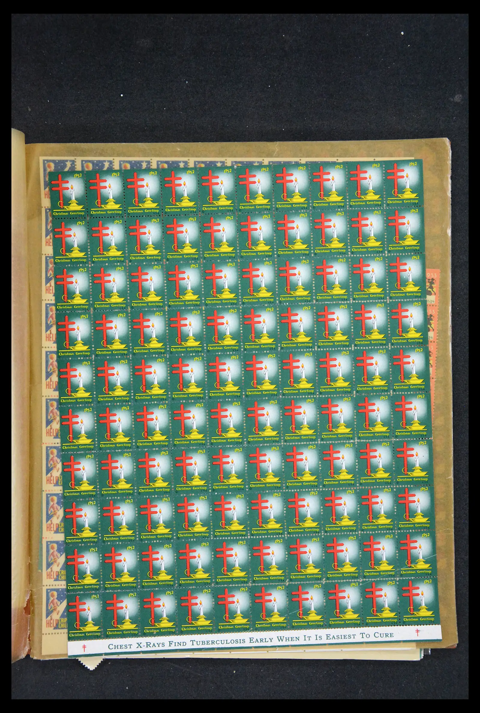 38238 0095 - Stamp collection 38238 USA Christmas seals from 1910.