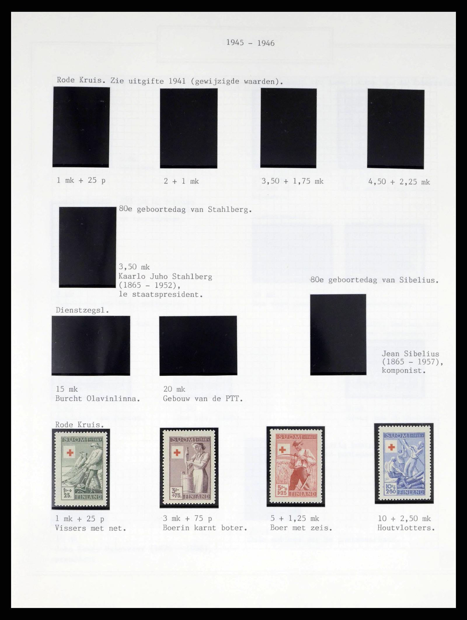 38248 0015 - Postzegelverzameling 38248 Finland 1885-2000.