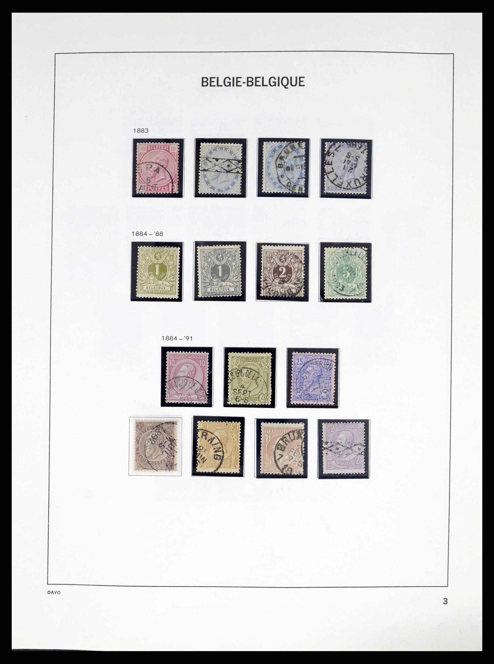 38249 0003 - Stamp collection 38249 Belgium 1849-1960.