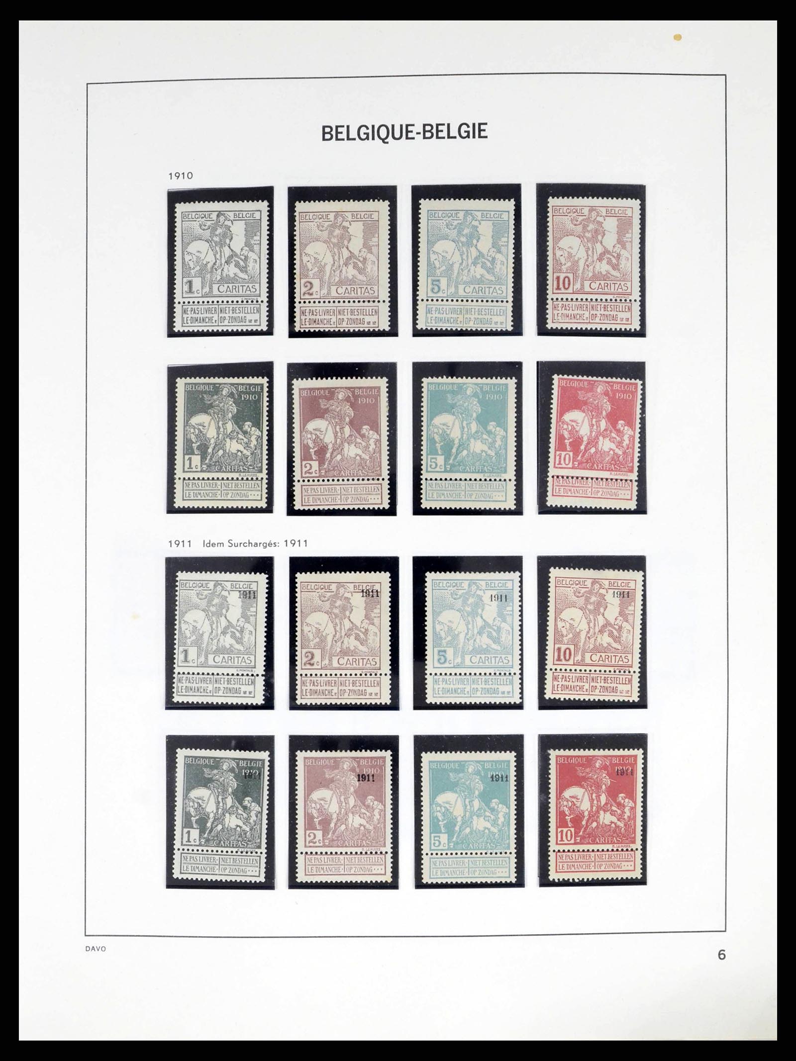 38249 0006 - Postzegelverzameling 38249 België 1849-1960.