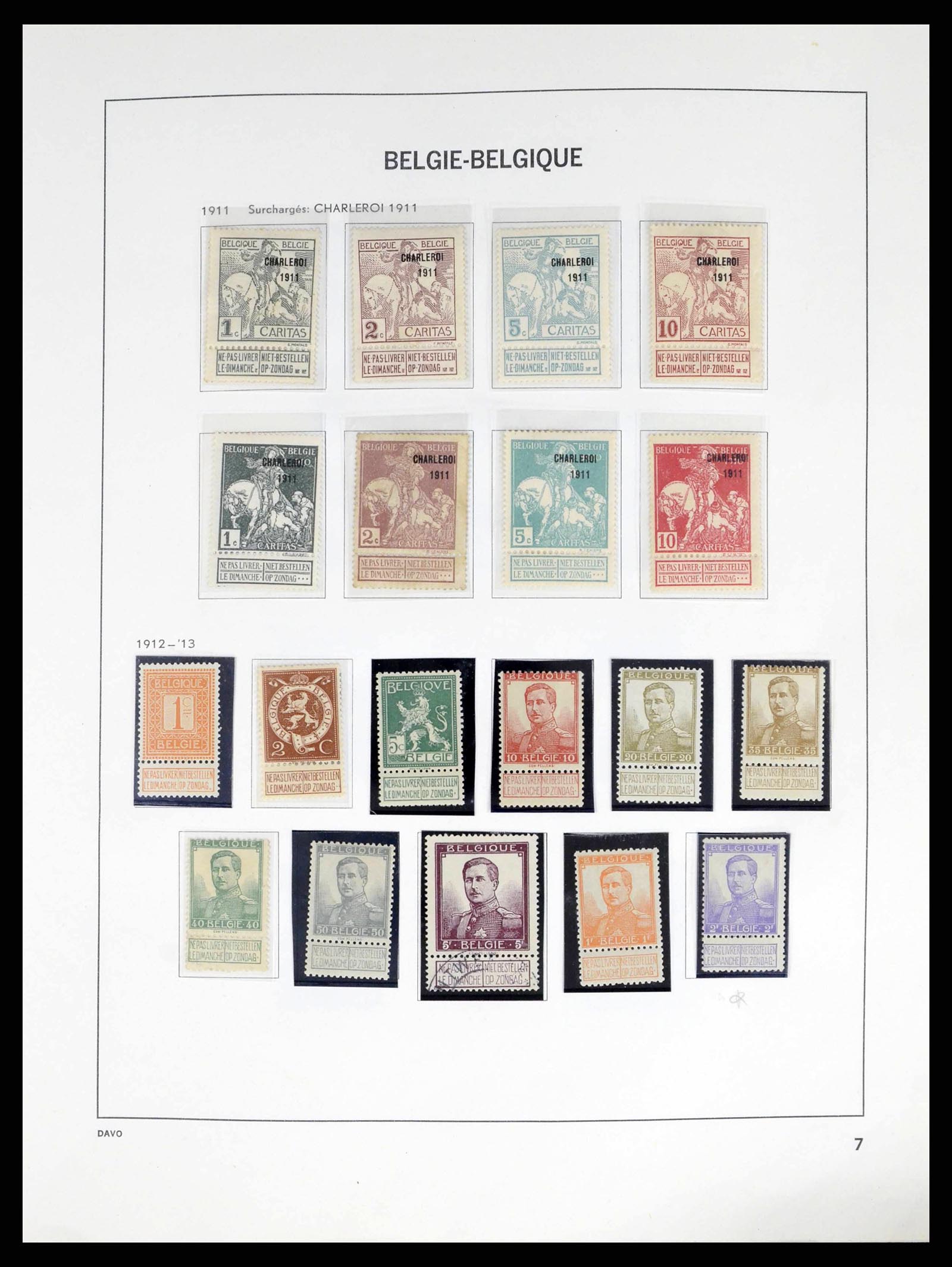 38249 0007 - Stamp collection 38249 Belgium 1849-1960.