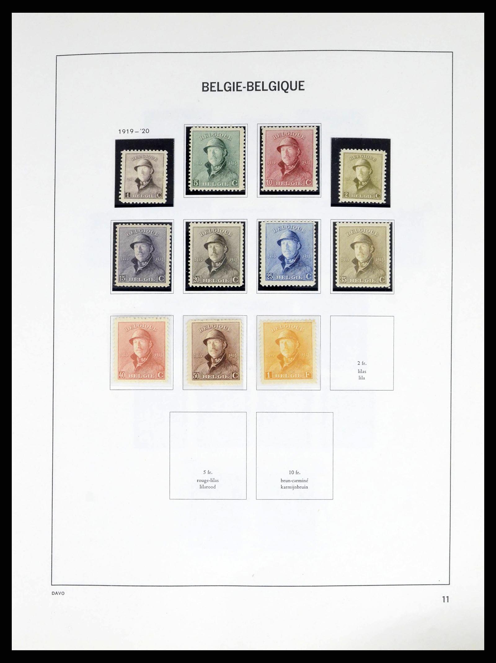 38249 0011 - Stamp collection 38249 Belgium 1849-1960.