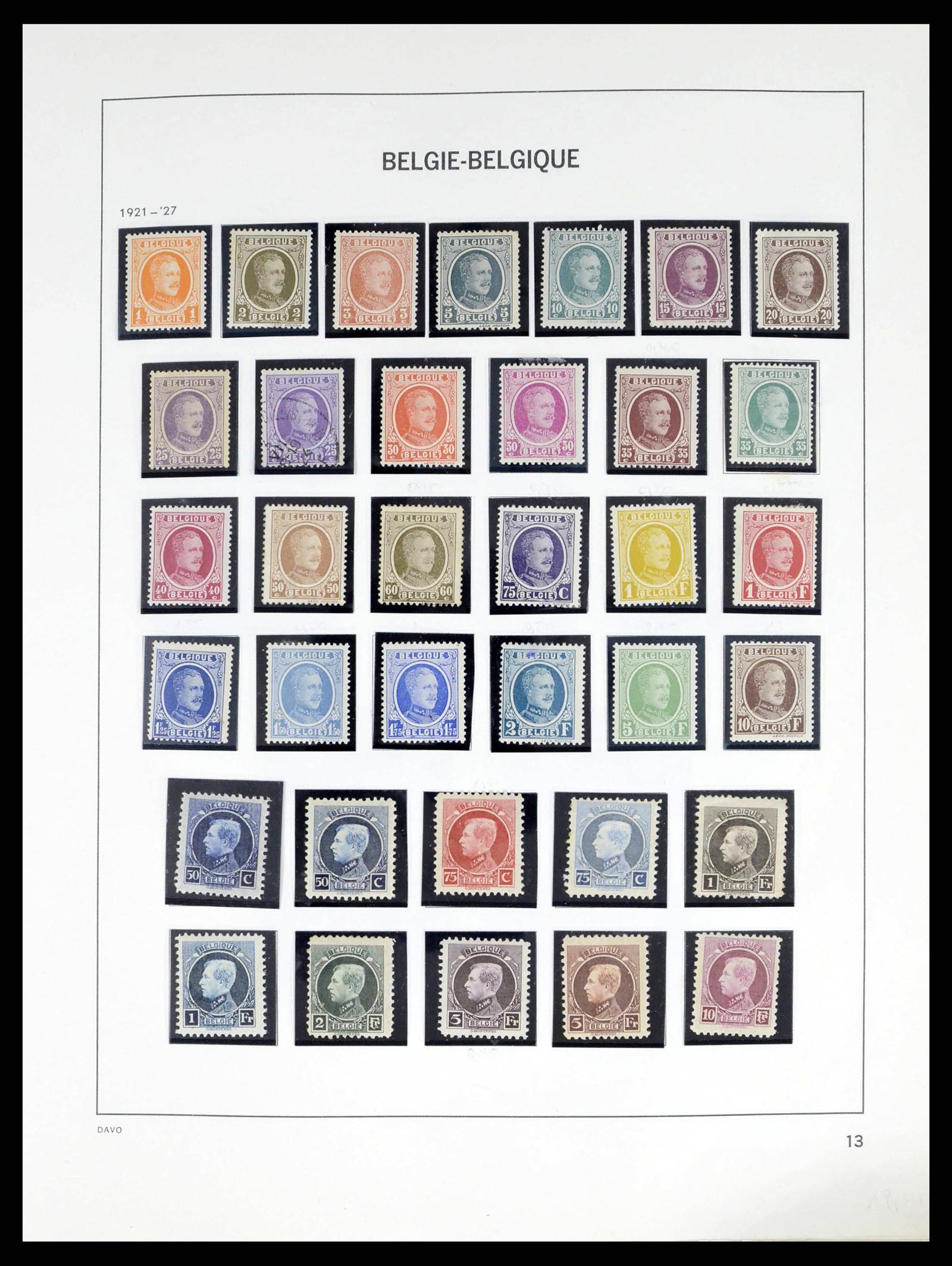 38249 0013 - Postzegelverzameling 38249 België 1849-1960.